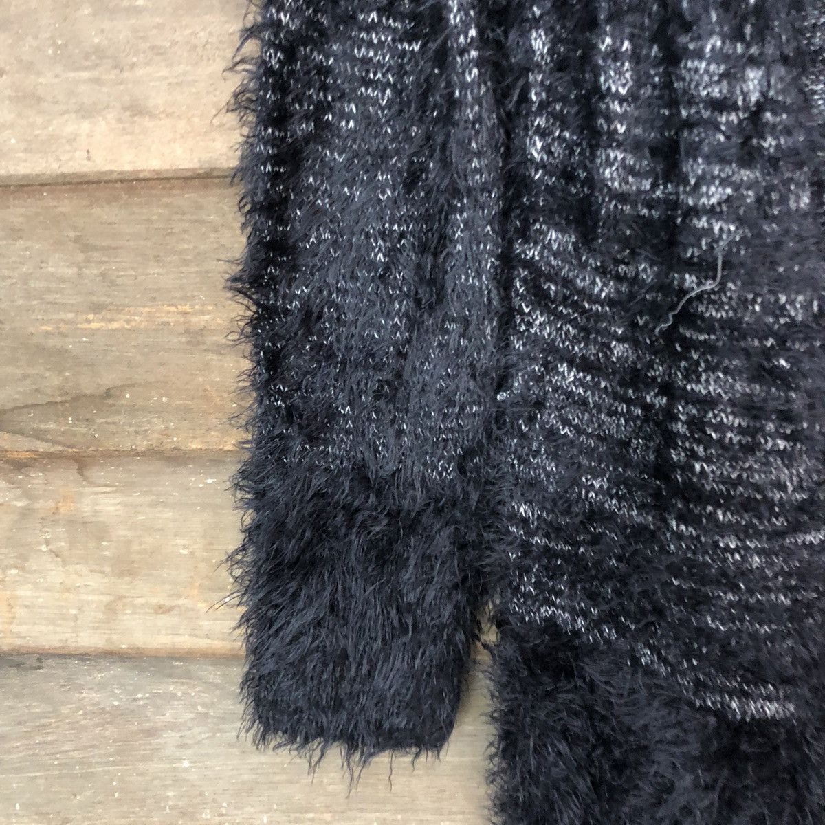 Japanese Brand DLL Raf Raf shag shaggy fur Mohair Knitwear cardigan #c1114 Size M / US 6-8 / IT 42-44 - 6 Thumbnail