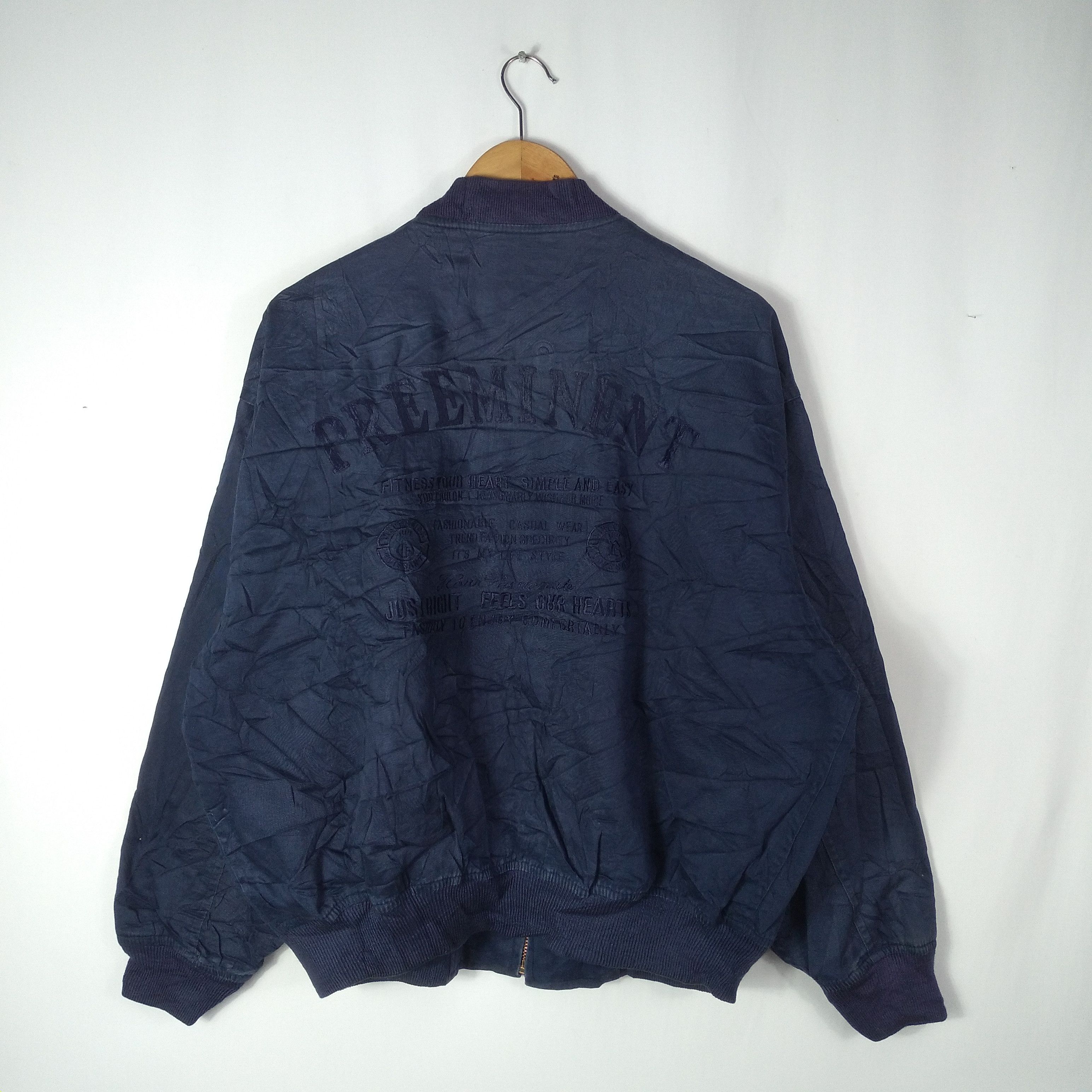 Japanese Brand × Vintage Vintage Japanese Embroidery Zipper Varsity Jacket Size US L / EU 52-54 / 3 - 14 Thumbnail