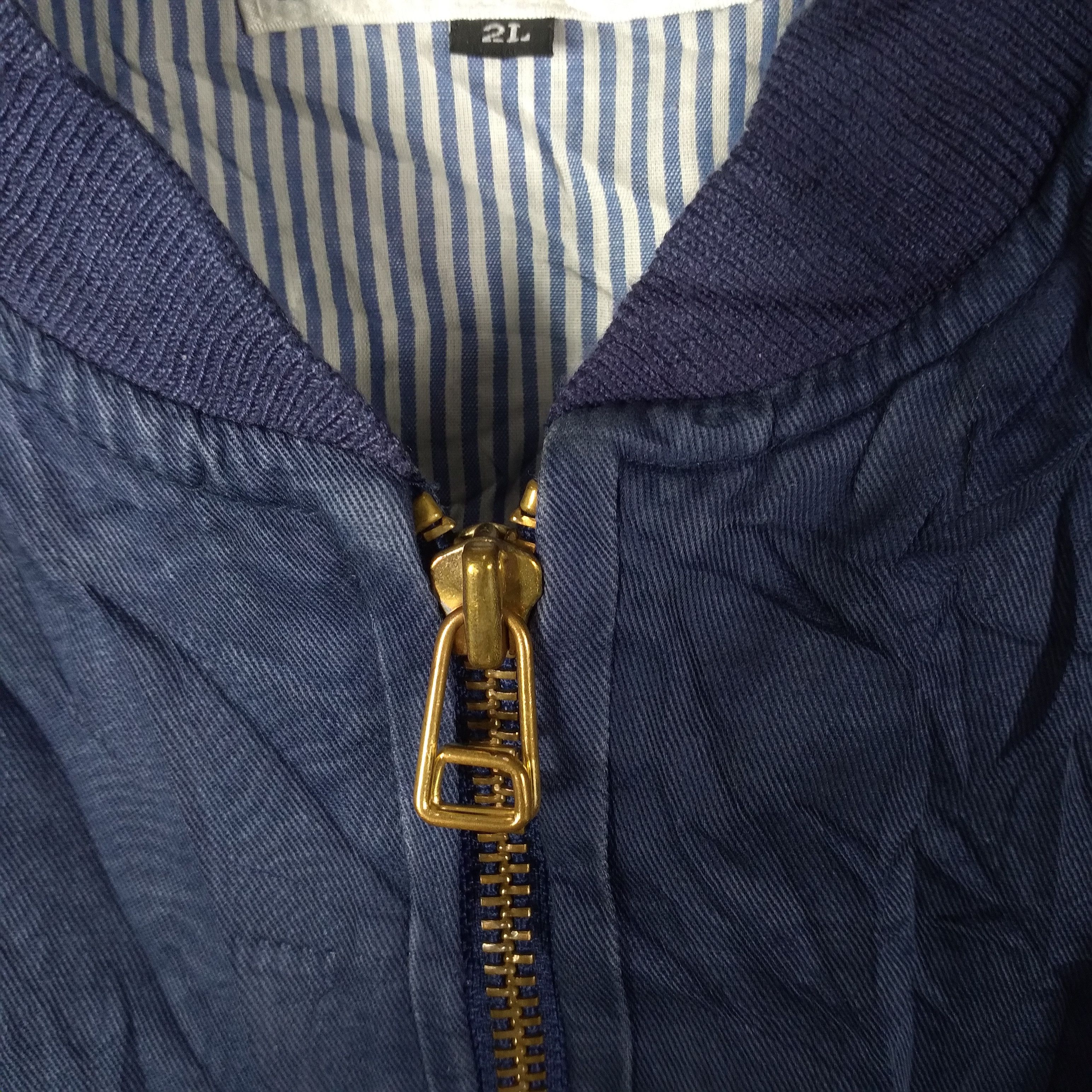 Japanese Brand × Vintage Vintage Japanese Embroidery Zipper Varsity Jacket Size US L / EU 52-54 / 3 - 9 Thumbnail