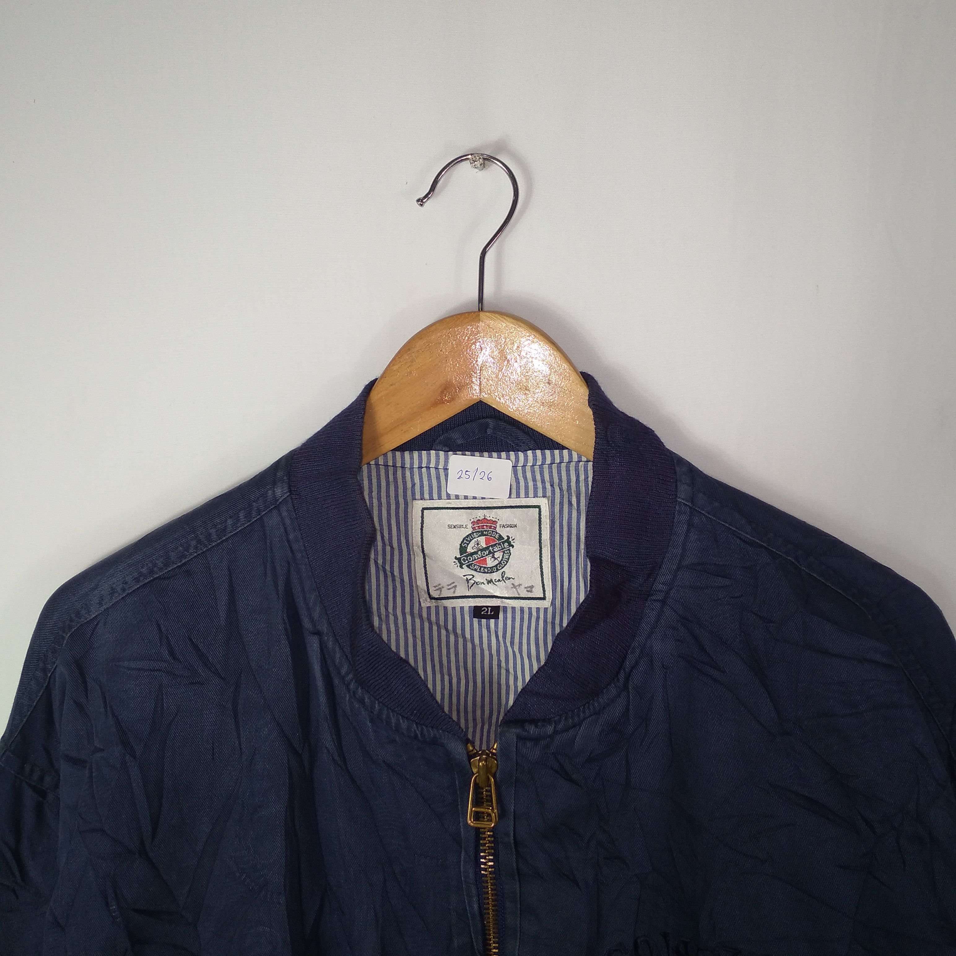 Japanese Brand × Vintage Vintage Japanese Embroidery Zipper Varsity Jacket Size US L / EU 52-54 / 3 - 2 Thumbnail