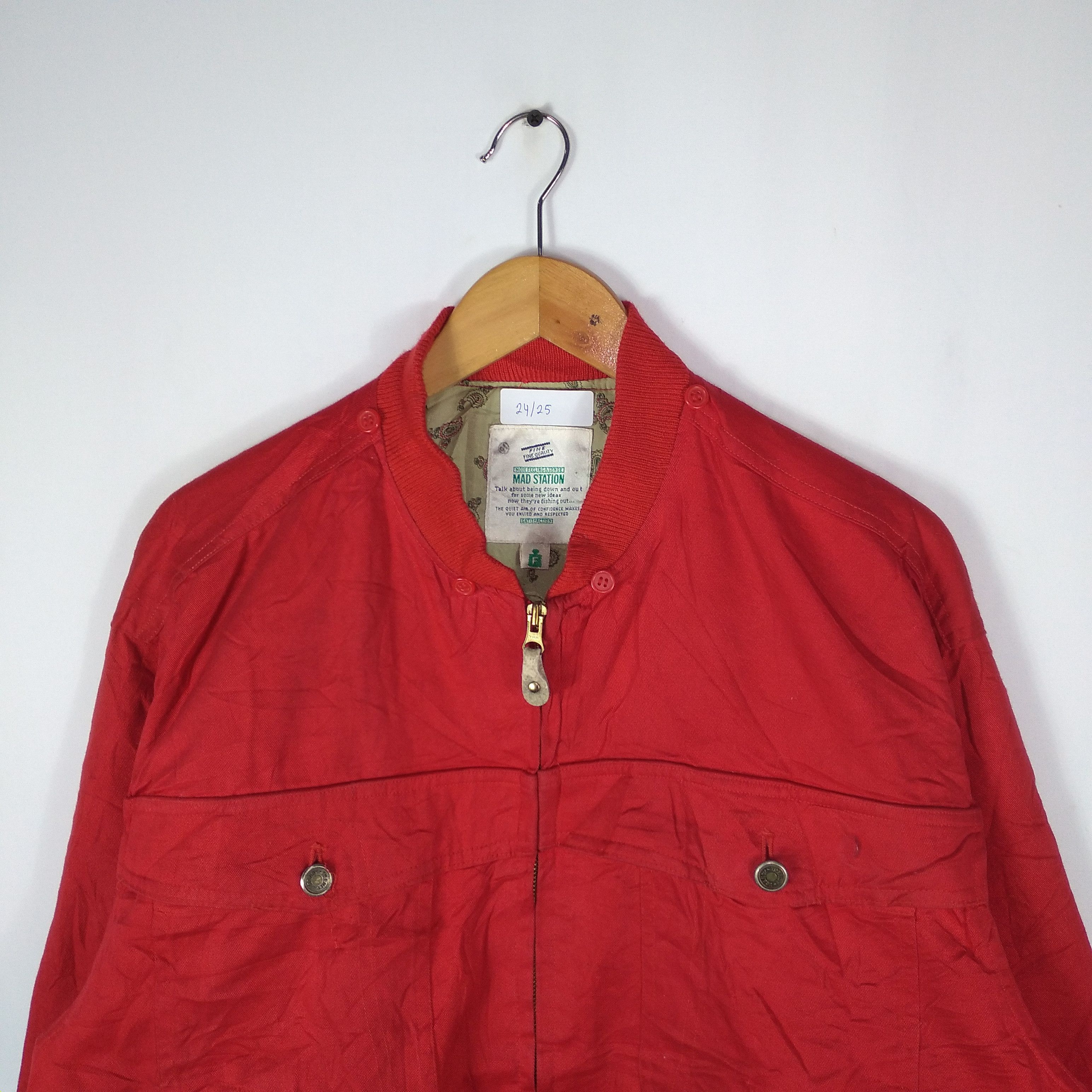 Japanese Brand × Vintage Vintage Mad Station MS Club Zipper Varsity Styles Jacket Size US M / EU 48-50 / 2 - 2 Thumbnail