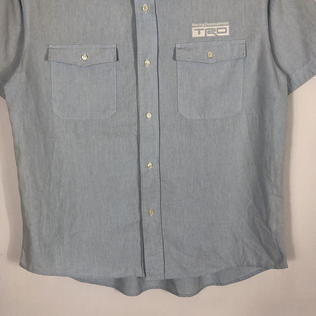 Japanese Brand × Sports Specialties 🔥Rare🔥TRD Racing Development Pockets Buttons Workers Shirts Size US L / EU 52-54 / 3 - 3 Thumbnail