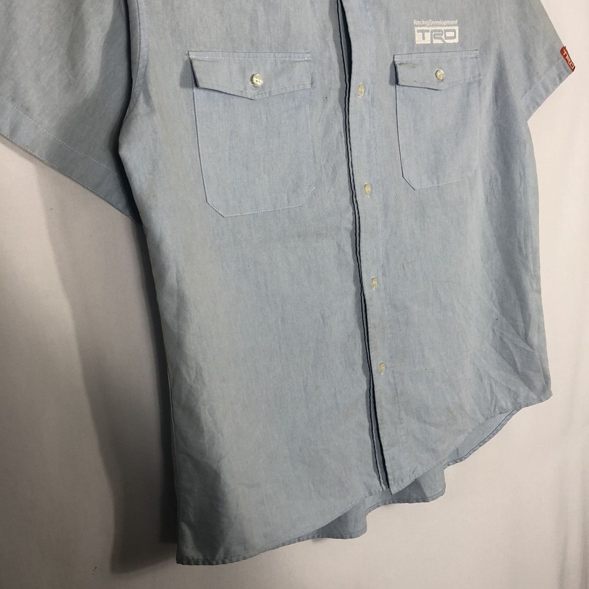 Japanese Brand × Sports Specialties 🔥Rare🔥TRD Racing Development Pockets Buttons Workers Shirts Size US L / EU 52-54 / 3 - 9 Thumbnail