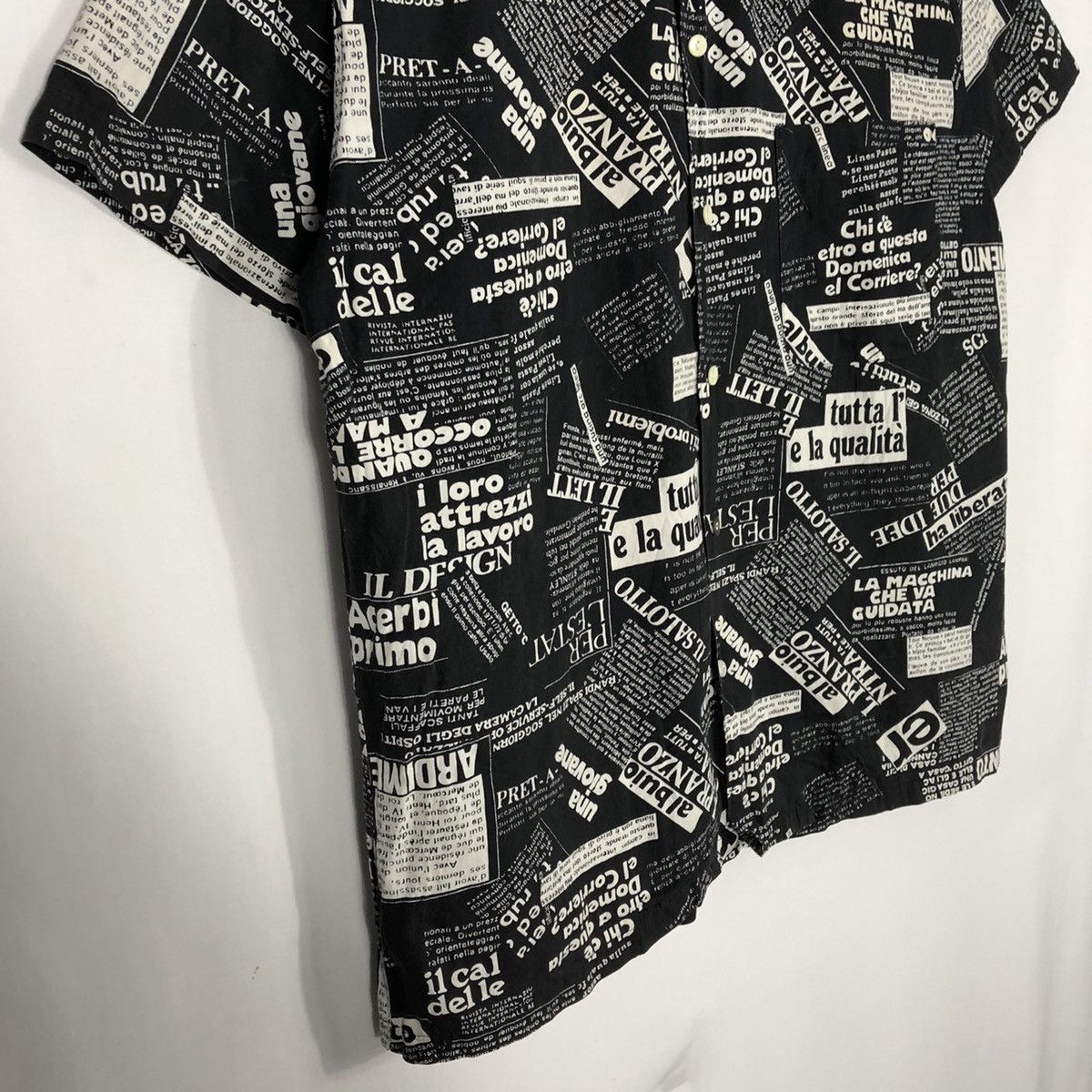 Japanese Brand × Vintage 🔥Sick🔥The Runabout La Macchina Over Print Button Shirts Size US L / EU 52-54 / 3 - 9 Thumbnail
