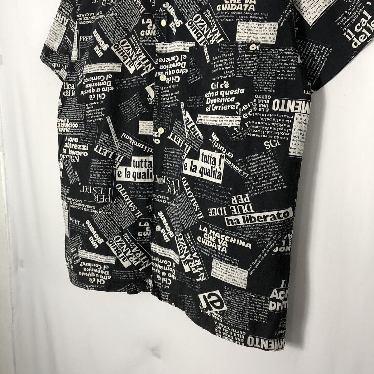 Japanese Brand × Vintage 🔥Sick🔥The Runabout La Macchina Over Print Button Shirts Size US L / EU 52-54 / 3 - 7 Thumbnail