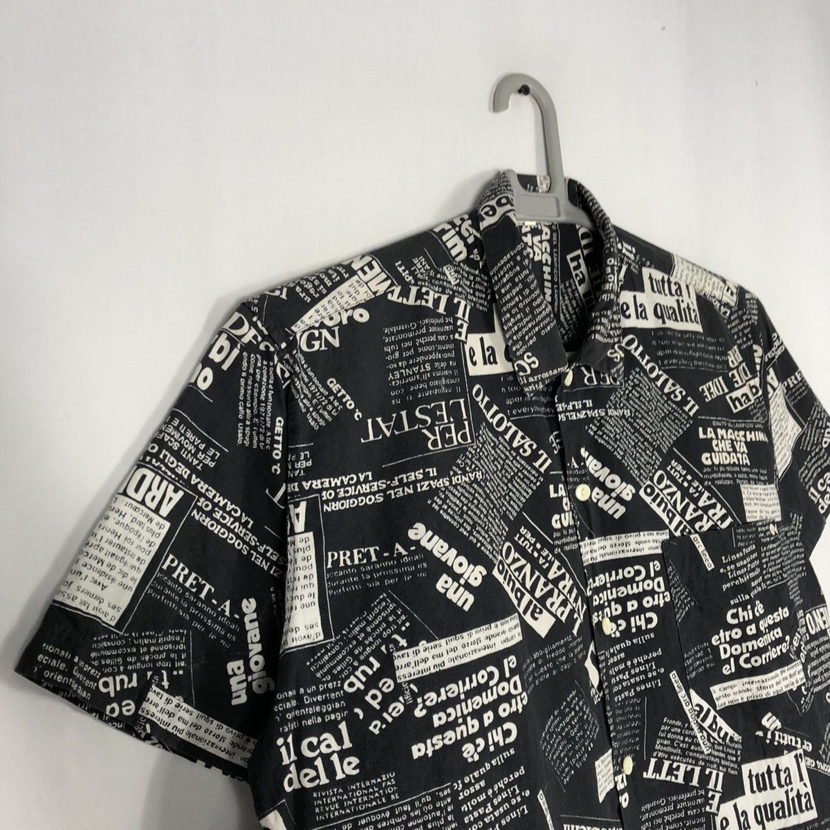 Japanese Brand × Vintage 🔥Sick🔥The Runabout La Macchina Over Print Button Shirts Size US L / EU 52-54 / 3 - 8 Thumbnail