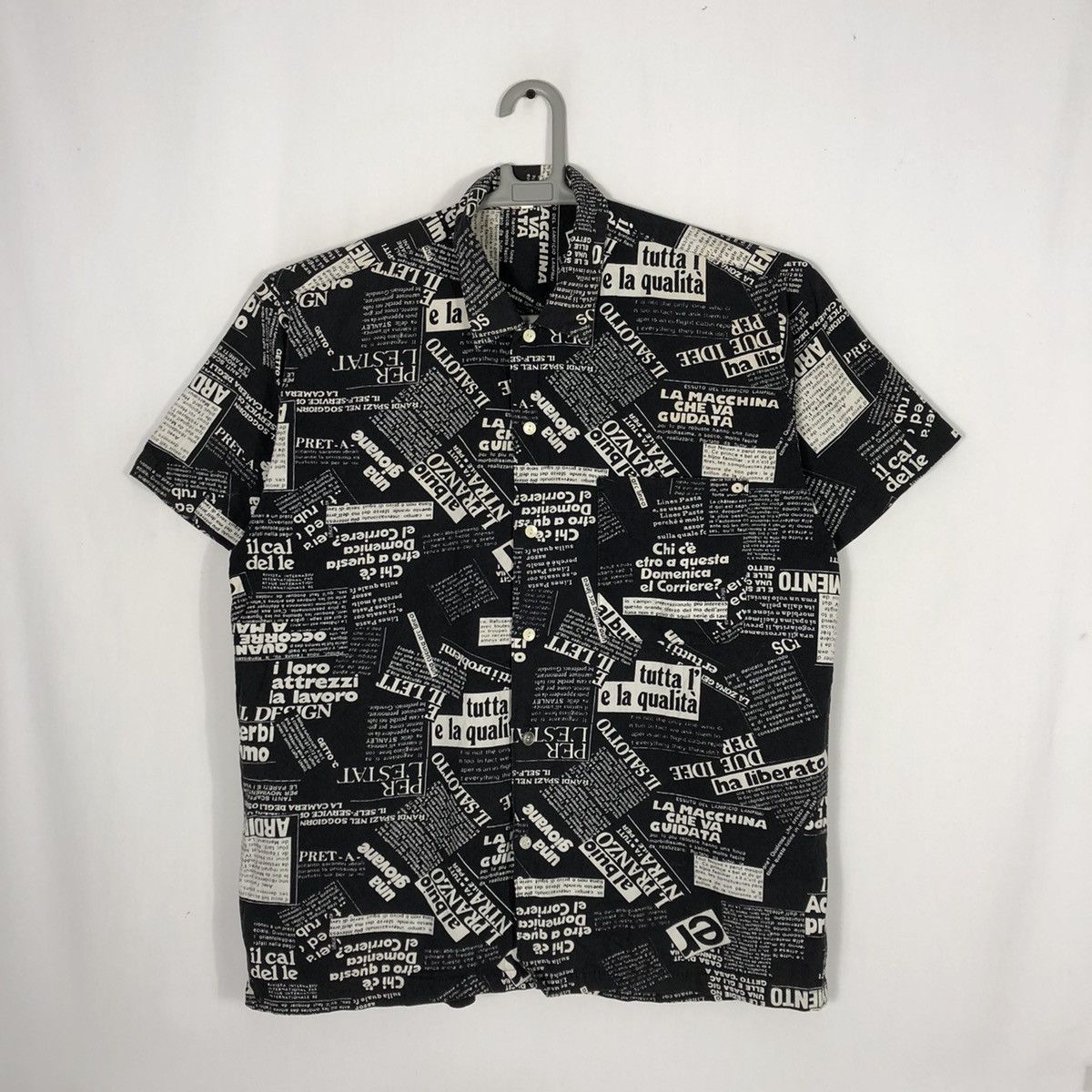 Japanese Brand × Vintage 🔥Sick🔥The Runabout La Macchina Over Print Button Shirts Size US L / EU 52-54 / 3 - 1 Thumbnail