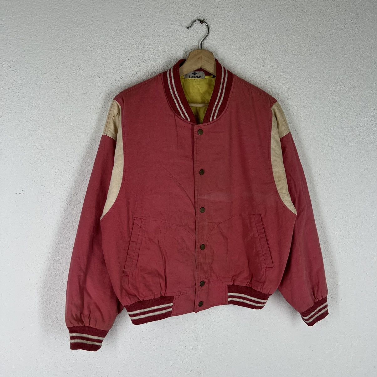 Japanese Brand VINTAGE VARSITY JACKET JAPAN MADE BIG LOGO Size US M / EU 48-50 / 2 - 2 Thumbnail