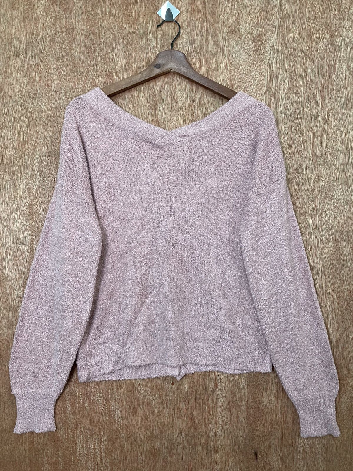 Homespun Knitwear × Japanese Brand Archive Dark Pink mohair Cardigan Knitwear #B570 Size US M / EU 48-50 / 2 - 6 Thumbnail
