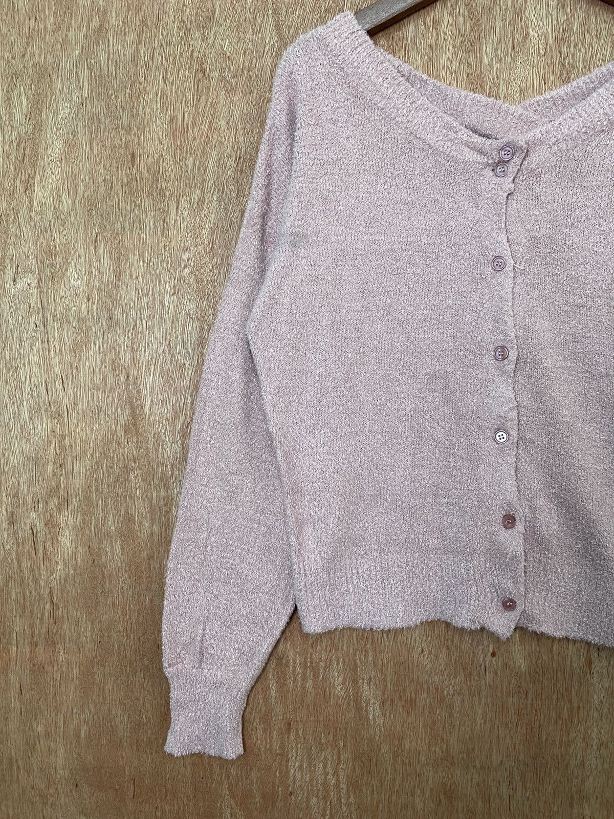 Homespun Knitwear × Japanese Brand Archive Dark Pink mohair Cardigan Knitwear #B570 Size US M / EU 48-50 / 2 - 2 Thumbnail