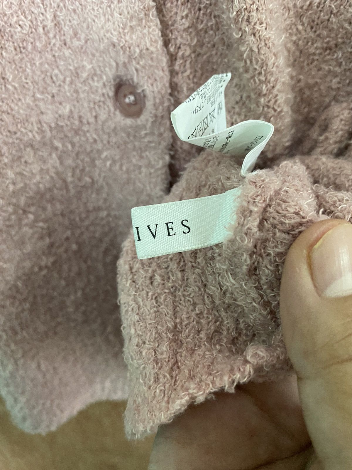 Homespun Knitwear × Japanese Brand Archive Dark Pink mohair Cardigan Knitwear #B570 Size US M / EU 48-50 / 2 - 8 Thumbnail