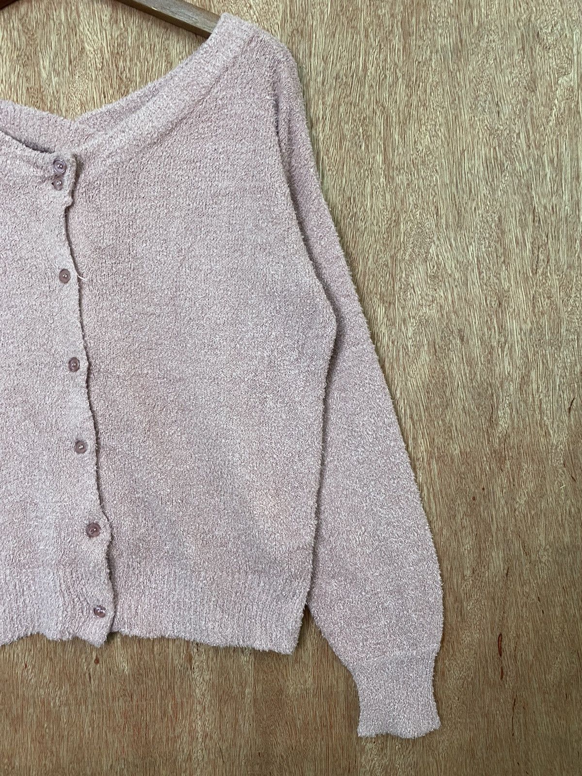 Homespun Knitwear × Japanese Brand Archive Dark Pink mohair Cardigan Knitwear #B570 Size US M / EU 48-50 / 2 - 3 Thumbnail
