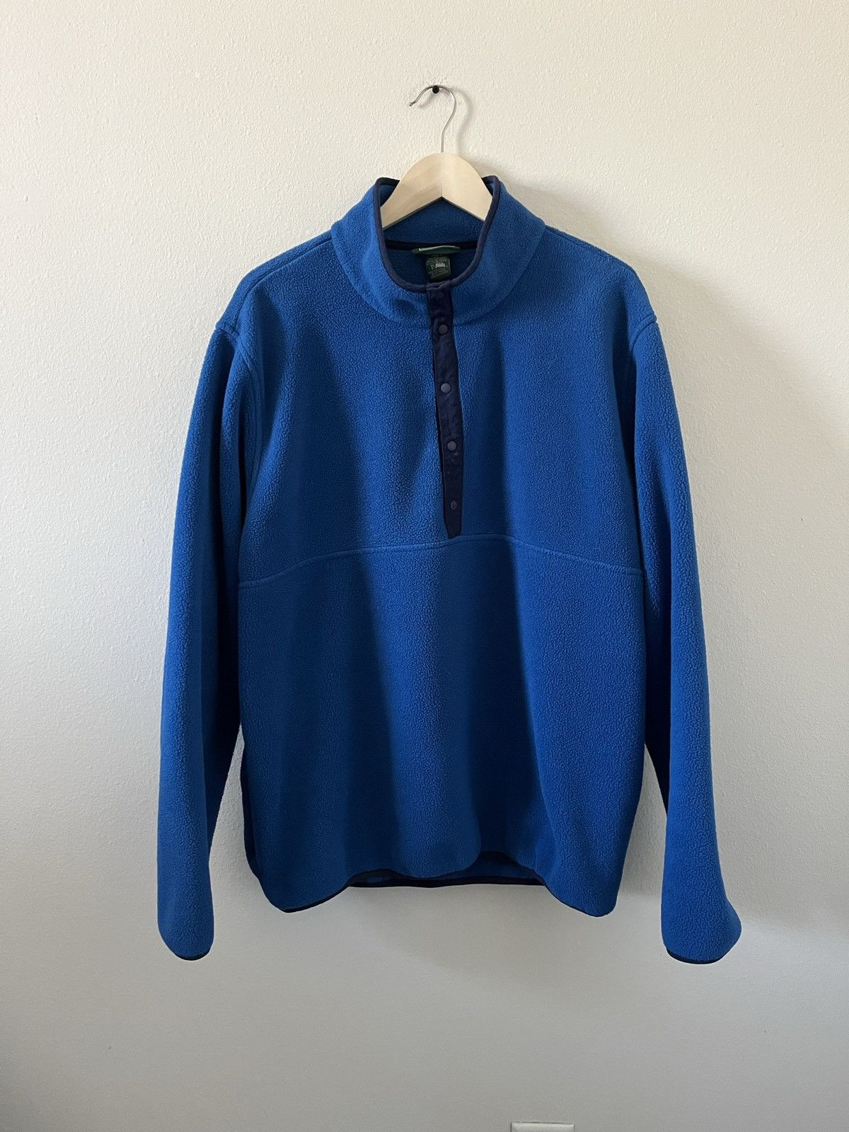 L.L. Bean L.L. Bean Fleece Snap Button Pullover Size US XL / EU 56 / 4 - 1 Thumbnail