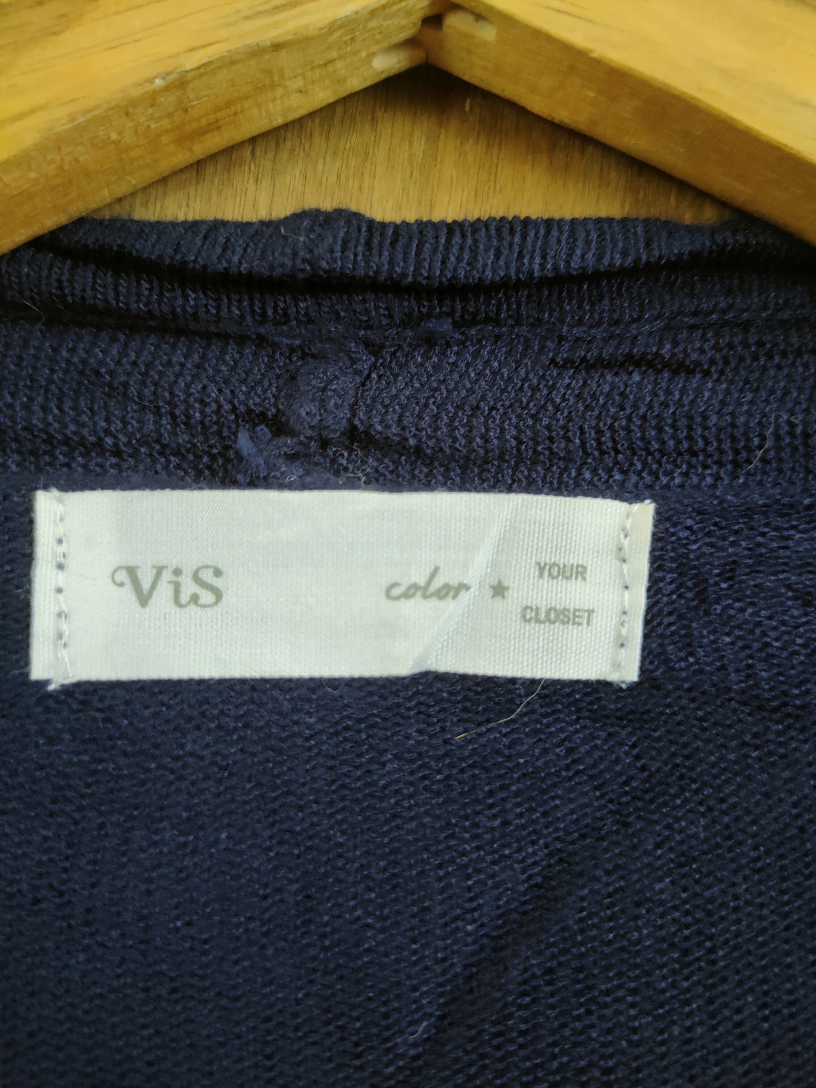 Japanese Brand Vis thin cardigan japan knitwear #6171 Size US L / EU 52-54 / 3 - 4 Thumbnail
