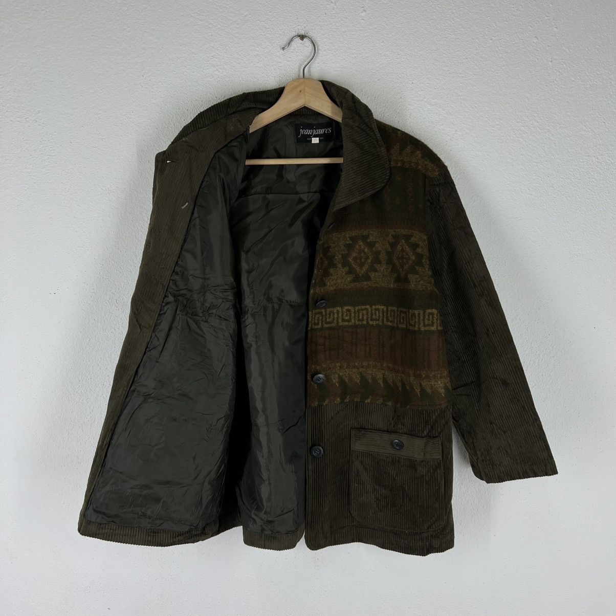 Japanese Brand VINTAGE NAVAJO AZTEC WOOL JACKET JEANJAURES JAPAN MADE Size US M / EU 48-50 / 2 - 9 Thumbnail