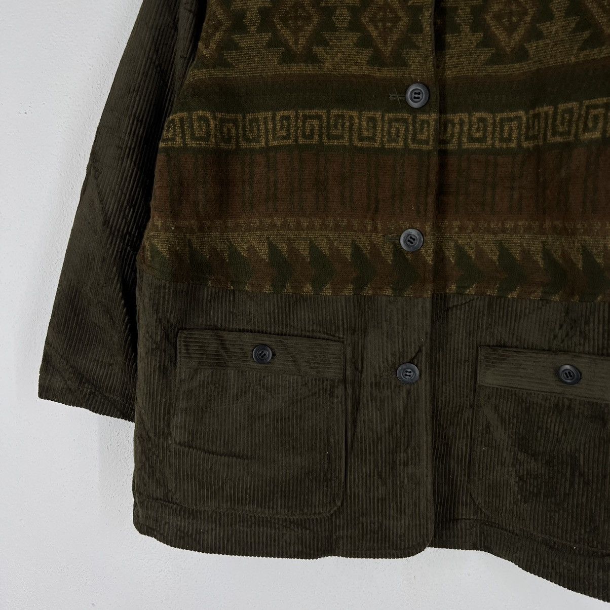 Japanese Brand VINTAGE NAVAJO AZTEC WOOL JACKET JEANJAURES JAPAN MADE Size US M / EU 48-50 / 2 - 4 Thumbnail