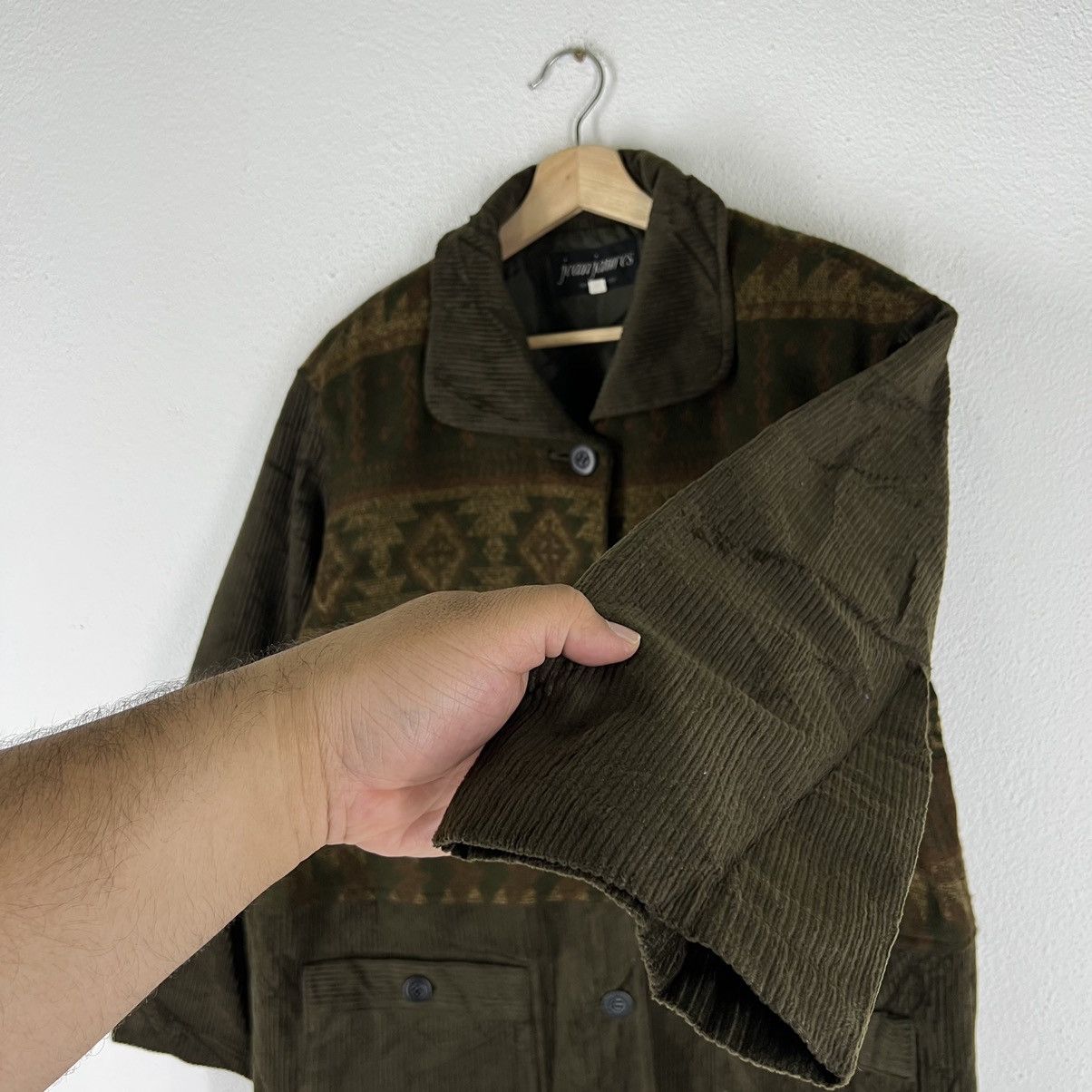 Japanese Brand VINTAGE NAVAJO AZTEC WOOL JACKET JEANJAURES JAPAN MADE Size US M / EU 48-50 / 2 - 7 Thumbnail