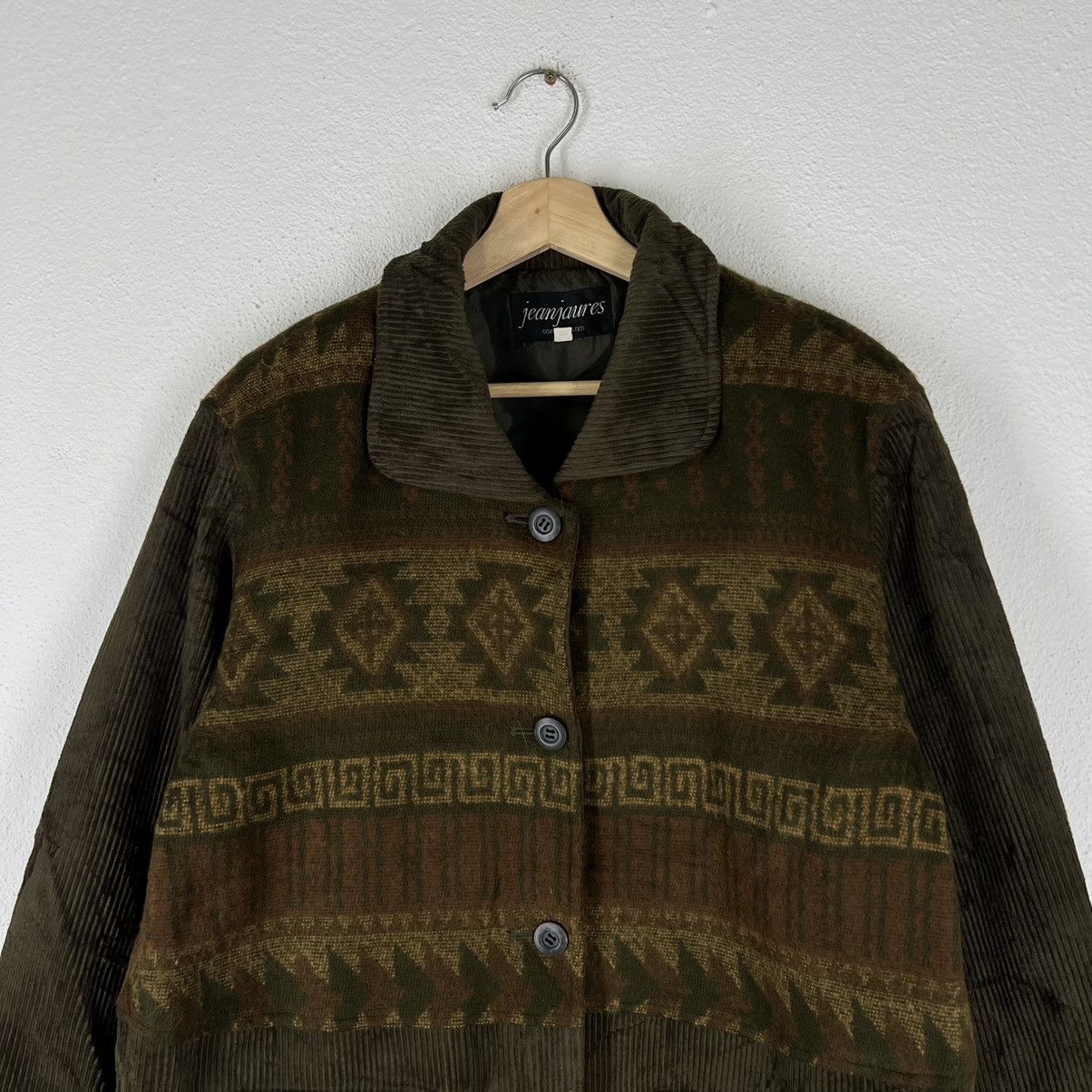 Japanese Brand VINTAGE NAVAJO AZTEC WOOL JACKET JEANJAURES JAPAN MADE Size US M / EU 48-50 / 2 - 3 Thumbnail
