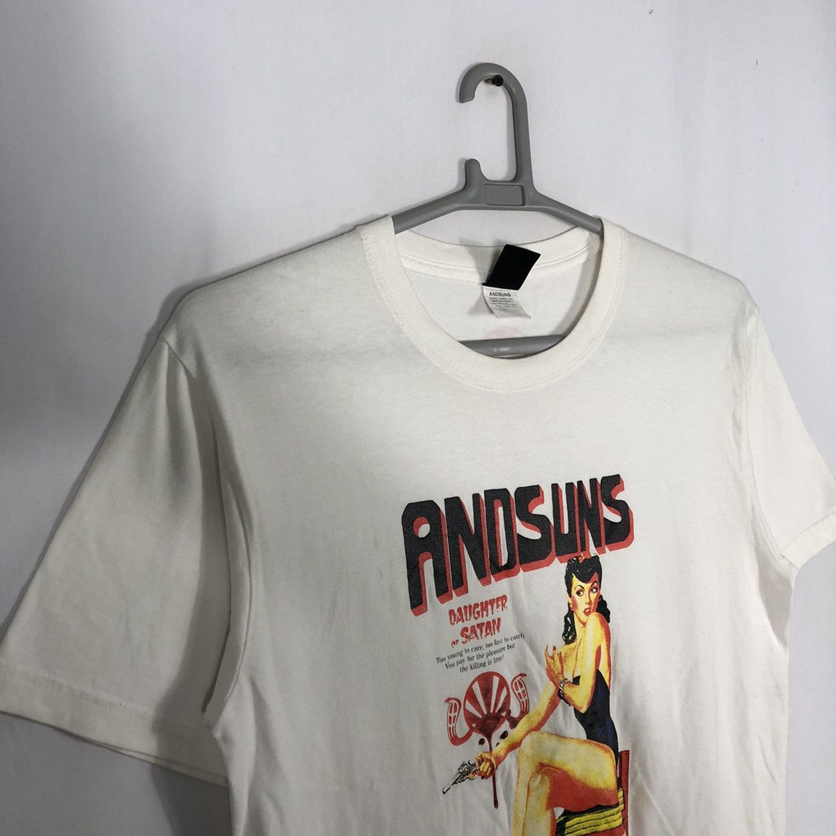 ANDSUNS × Japanese Brand × Vintage 🔥Sick🔥🇯🇵Andsuns Graphic Of Bar Girl Whore Daughter And Satan Size US L / EU 52-54 / 3 - 9 Thumbnail