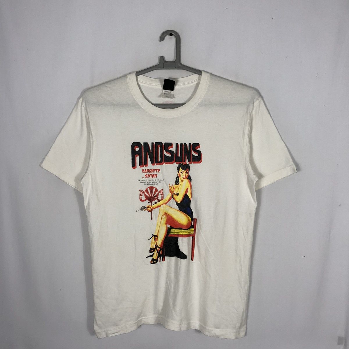 ANDSUNS × Japanese Brand × Vintage 🔥Sick🔥🇯🇵Andsuns Graphic Of Bar Girl Whore Daughter And Satan Size US L / EU 52-54 / 3 - 1 Thumbnail
