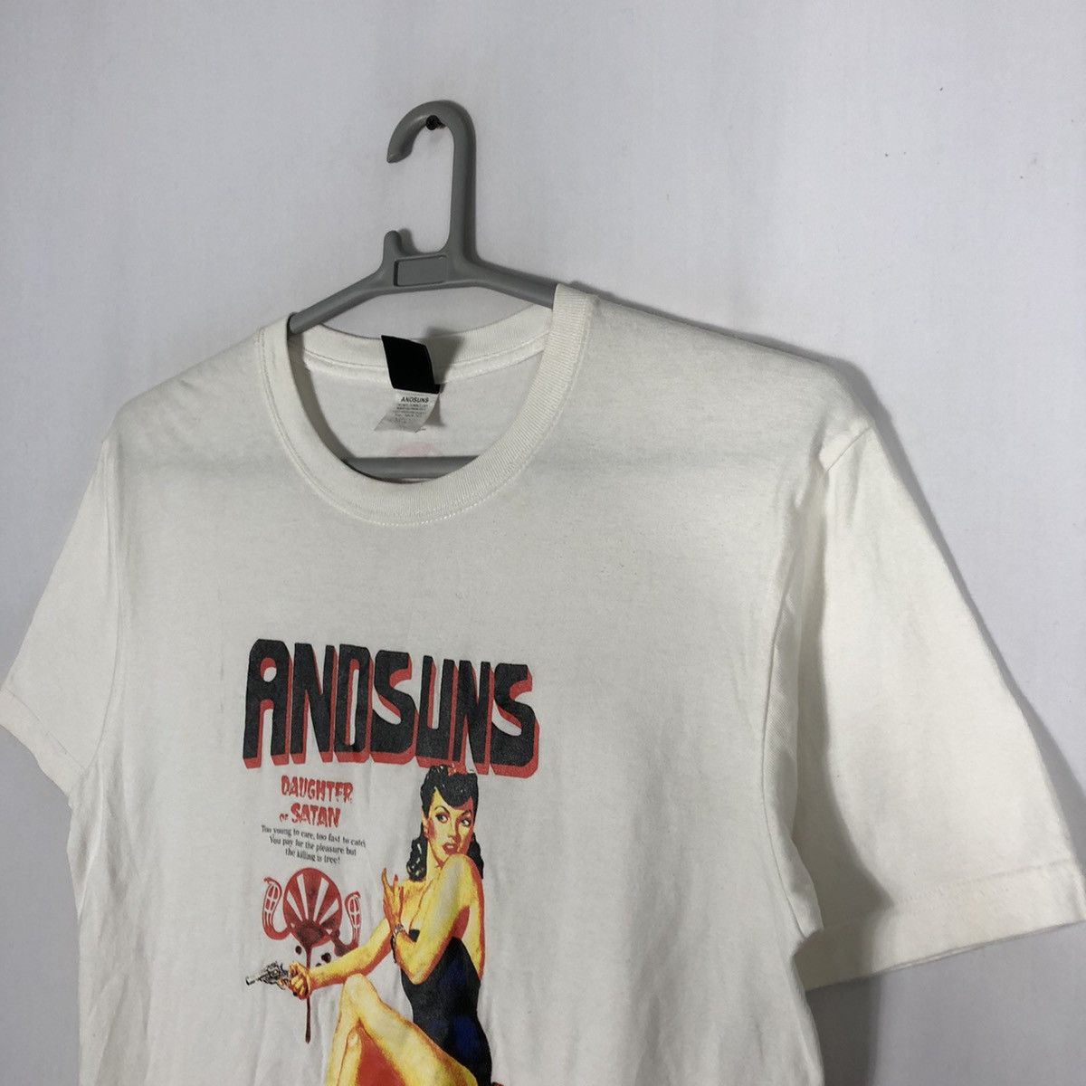ANDSUNS × Japanese Brand × Vintage 🔥Sick🔥🇯🇵Andsuns Graphic Of Bar Girl Whore Daughter And Satan Size US L / EU 52-54 / 3 - 8 Thumbnail