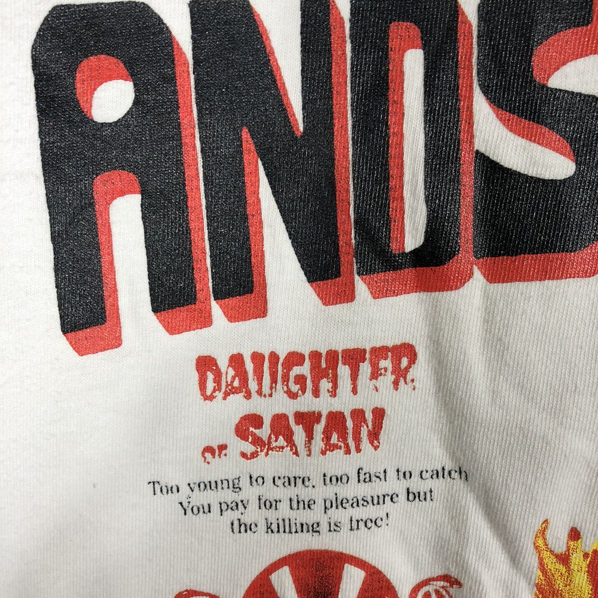 ANDSUNS × Japanese Brand × Vintage 🔥Sick🔥🇯🇵Andsuns Graphic Of Bar Girl Whore Daughter And Satan Size US L / EU 52-54 / 3 - 5 Thumbnail