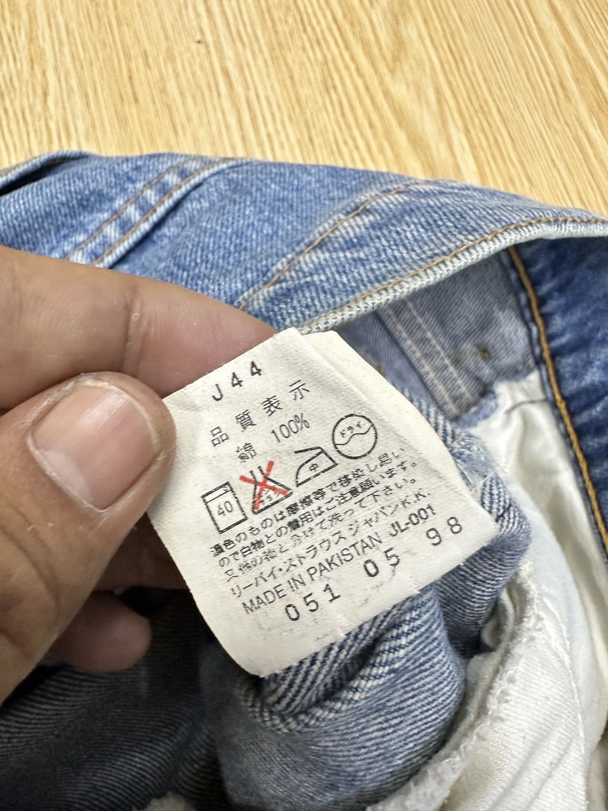 Levi's Vintage 90s Levis 607 Orange Tag Denim 32x29 JJ79 Size US 32 / EU 48 - 9 Thumbnail