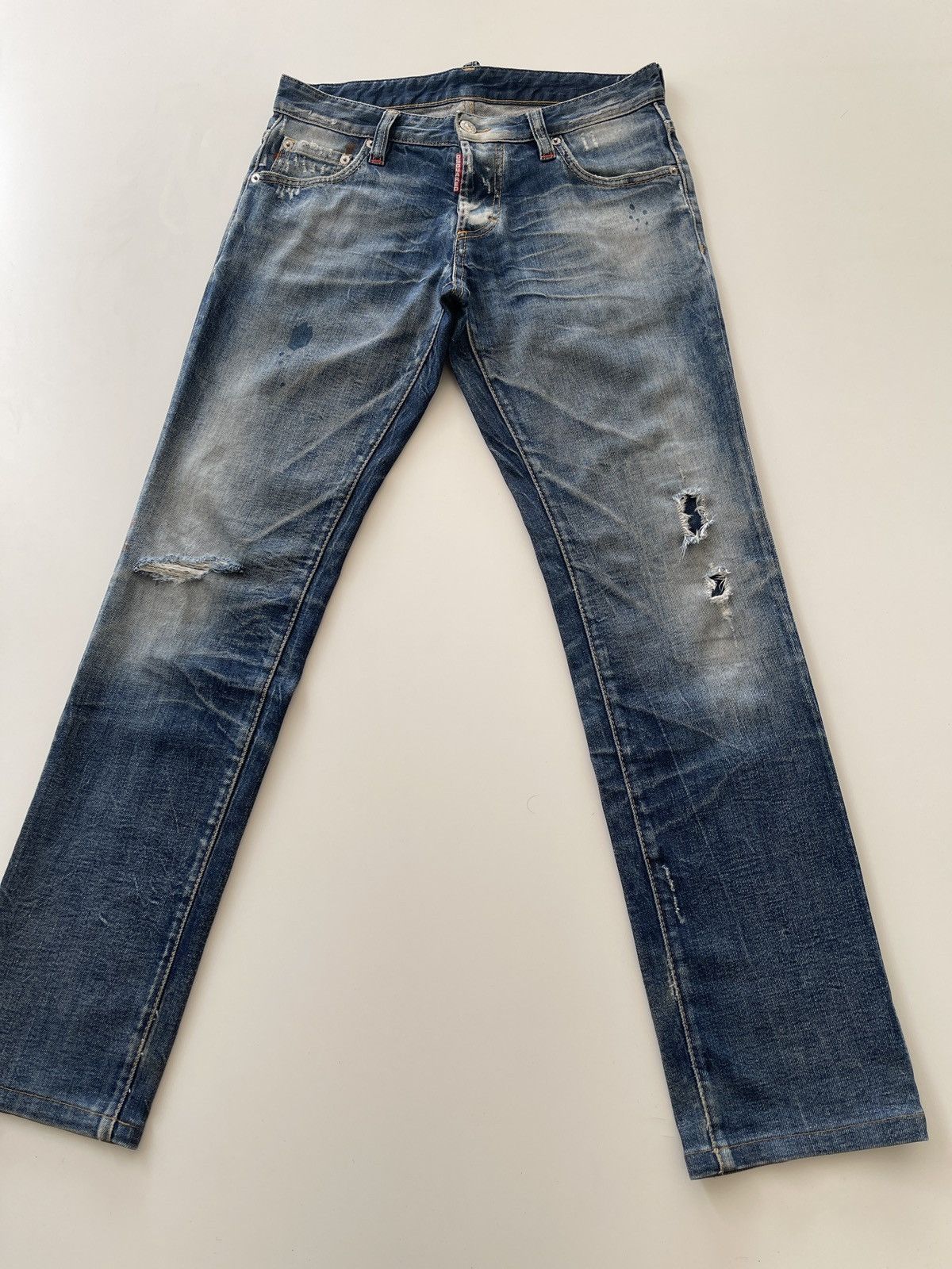 Dsquared2 Dsquared2 Distressed Rusty Denim Size US 29 - 6 Thumbnail