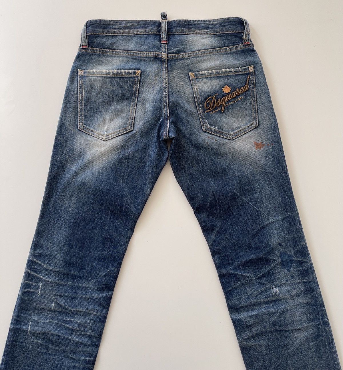 Dsquared2 Dsquared2 Distressed Rusty Denim Size US 29 - 13 Thumbnail