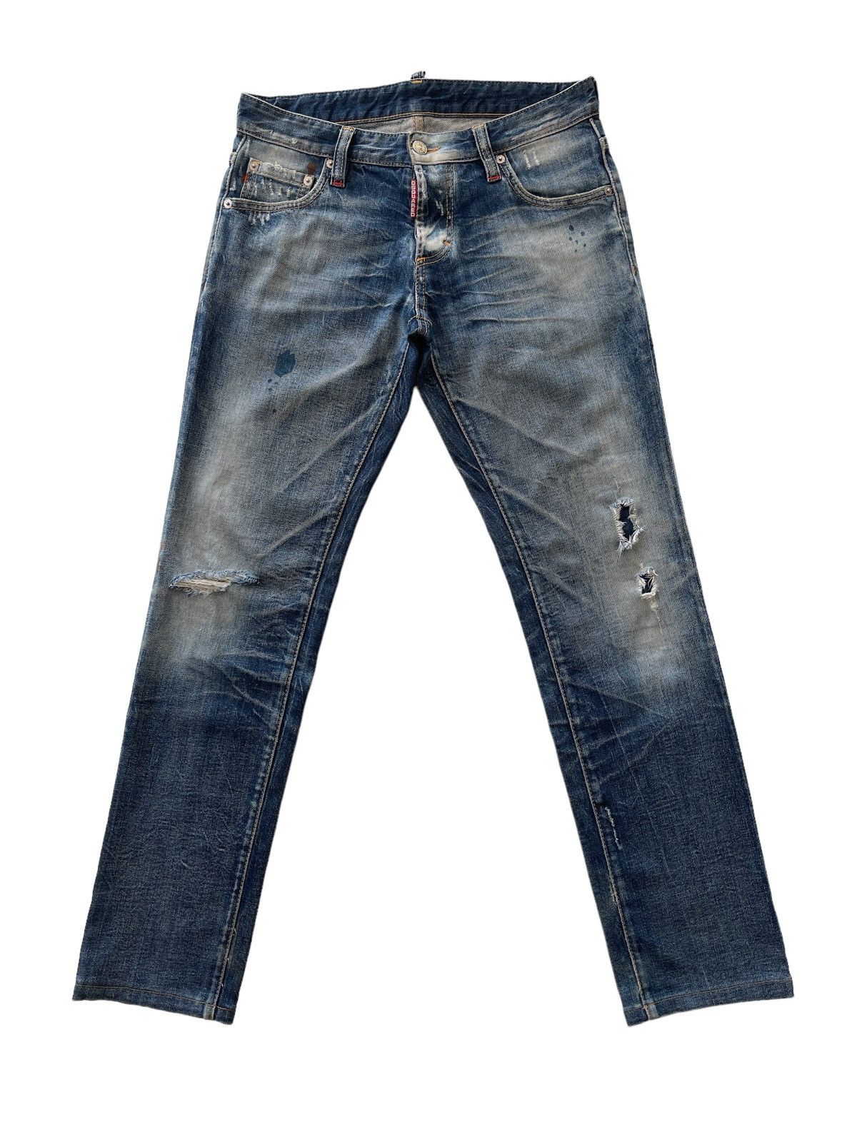 Dsquared2 Dsquared2 Distressed Rusty Denim Size US 29 - 3 Thumbnail