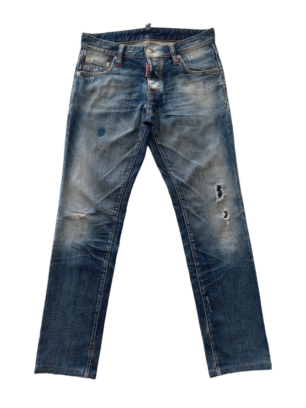 Dsquared2 Dsquared2 Distressed Rusty Denim Size US 29 - 1 Thumbnail