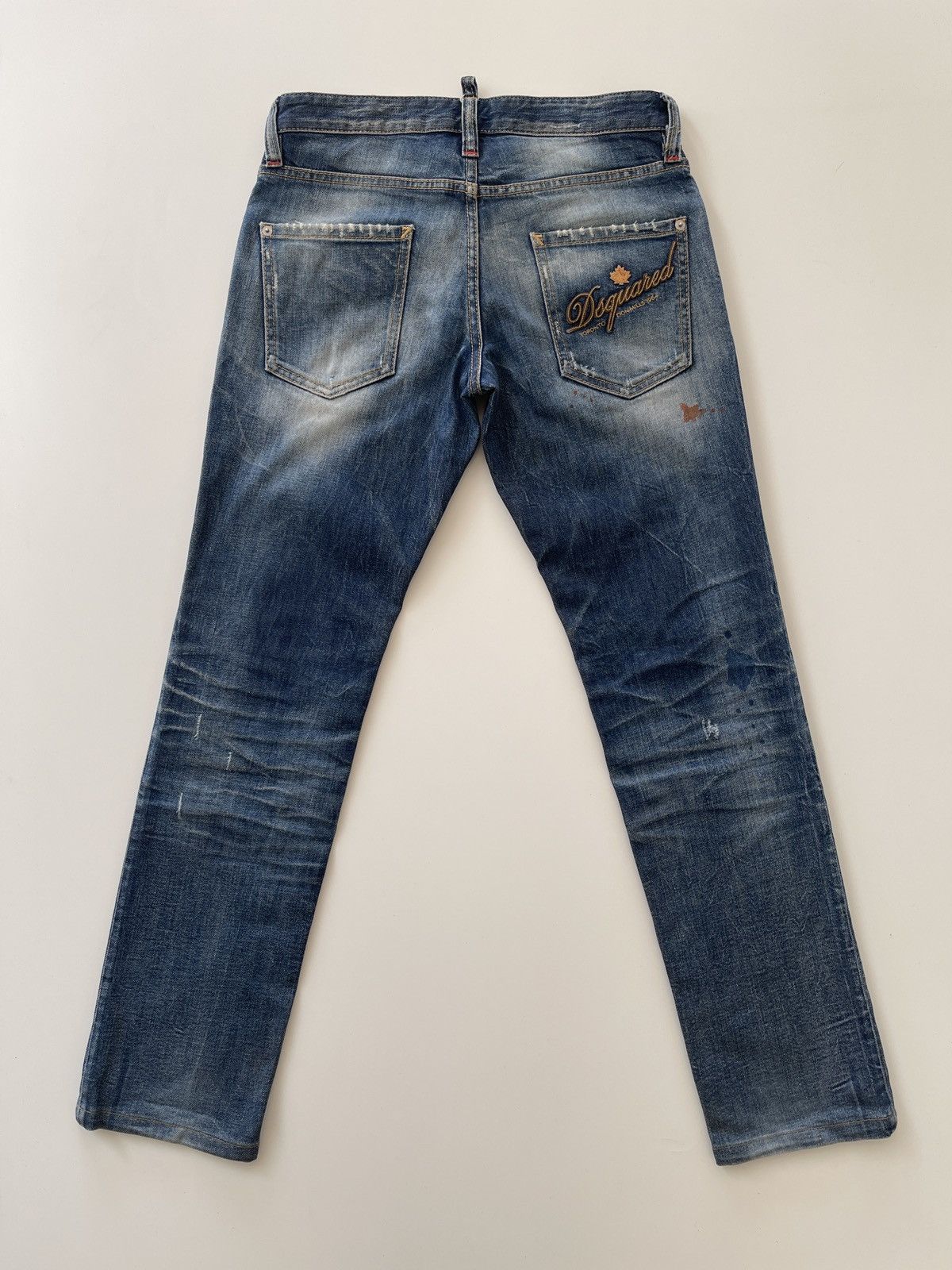 Dsquared2 Dsquared2 Distressed Rusty Denim Size US 29 - 12 Thumbnail