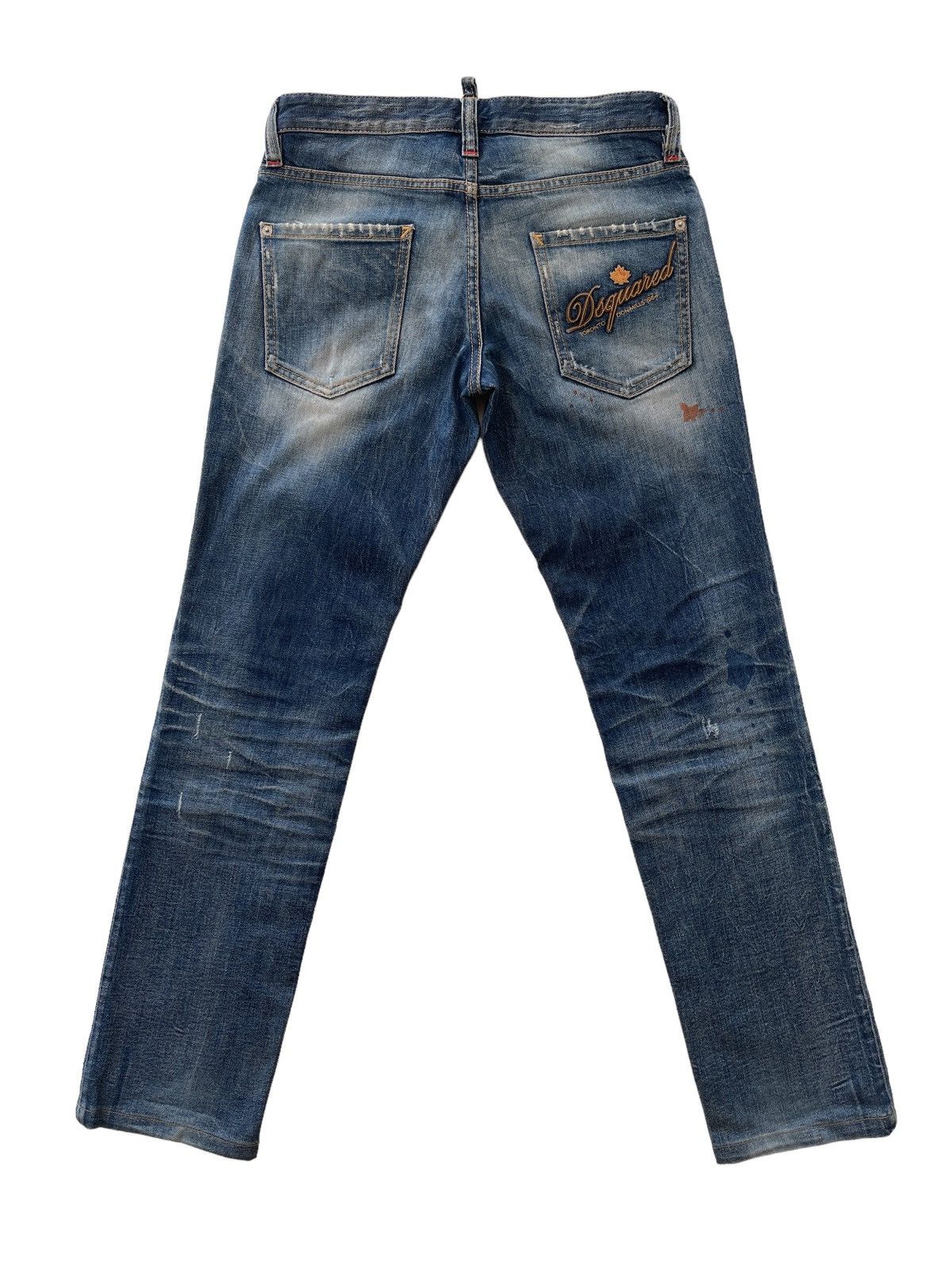 Dsquared2 Dsquared2 Distressed Rusty Denim Size US 29 - 2 Thumbnail