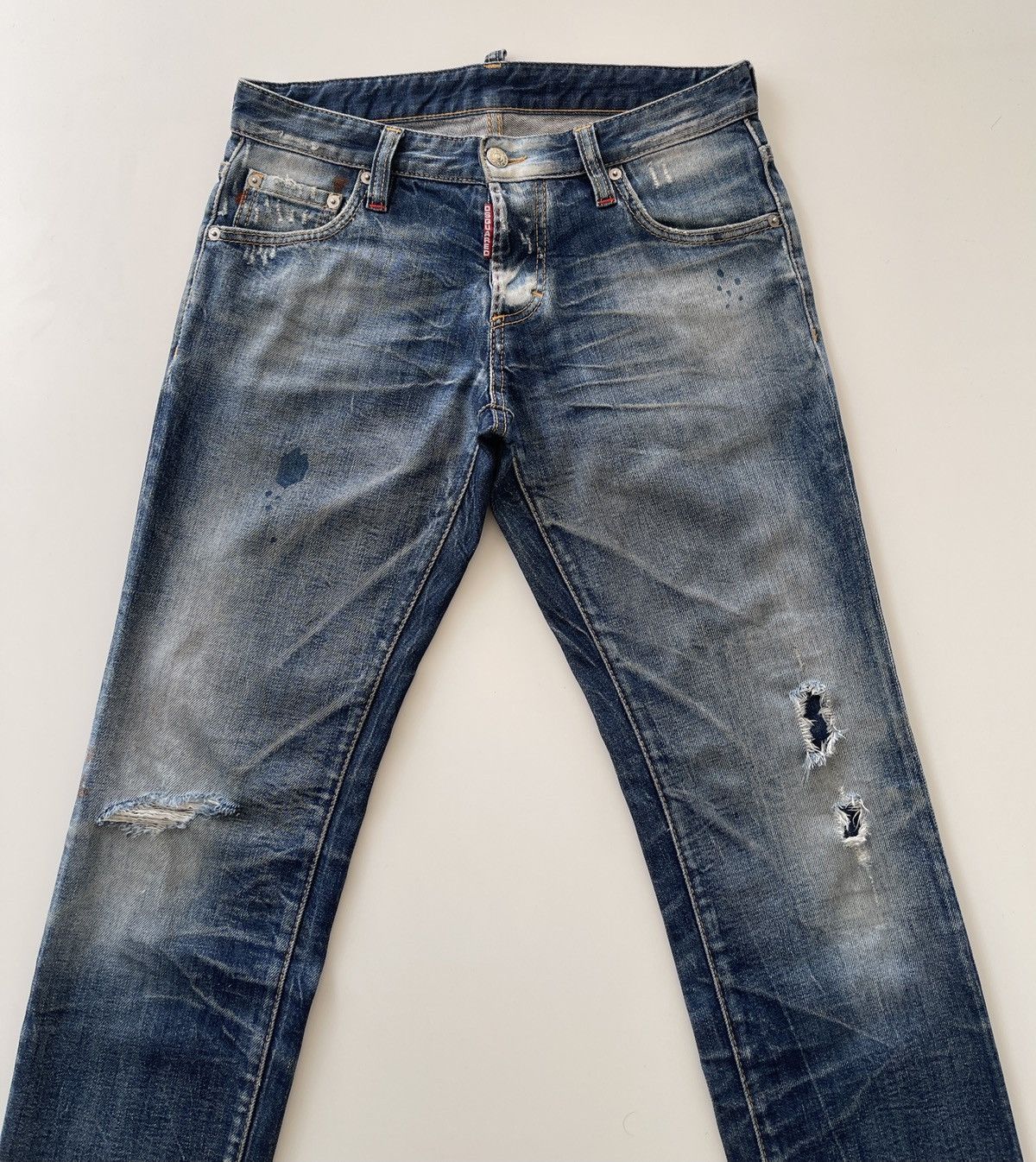 Dsquared2 Dsquared2 Distressed Rusty Denim Size US 29 - 4 Thumbnail