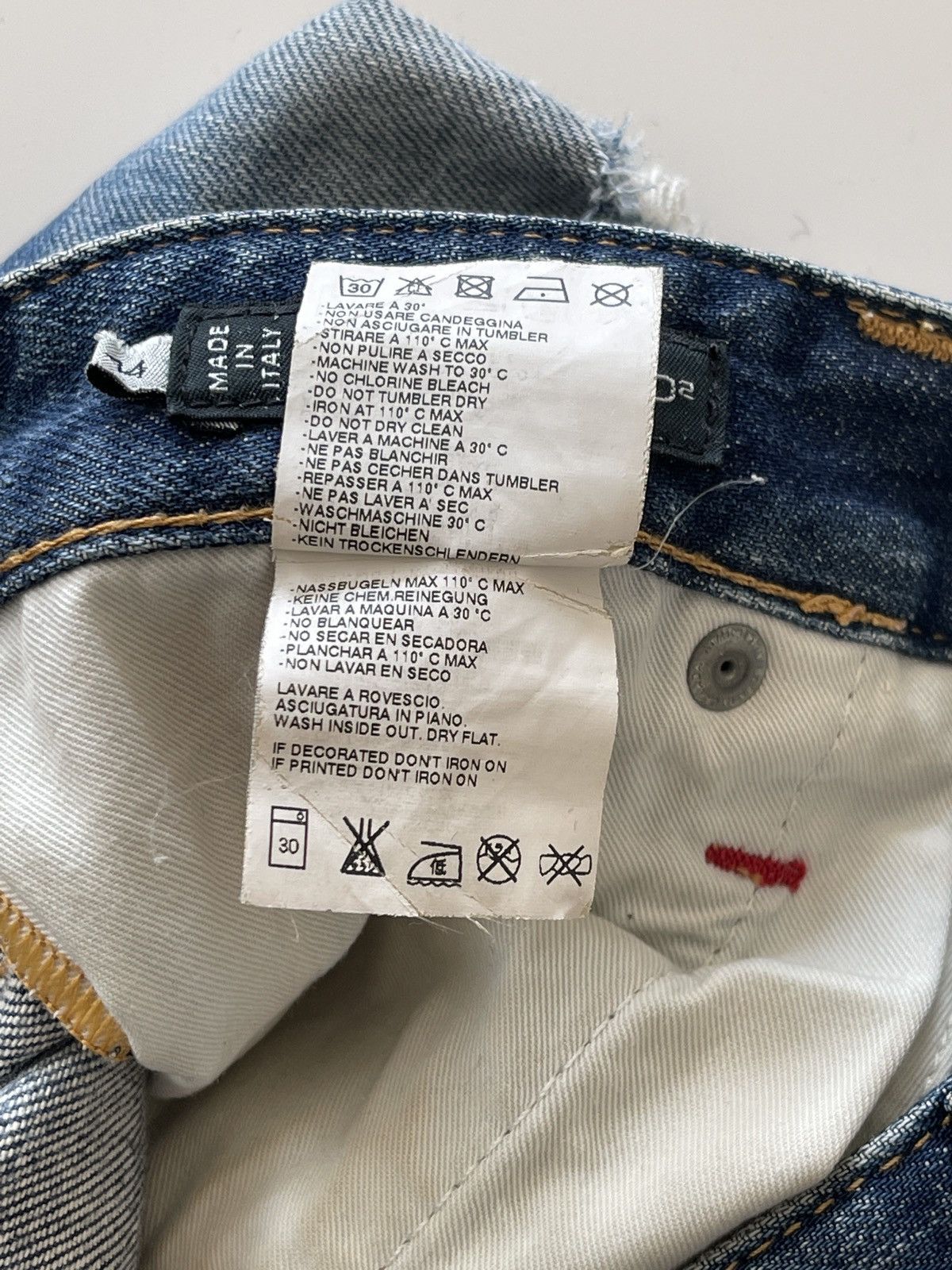 Dsquared2 Dsquared2 Distressed Rusty Denim Size US 29 - 17 Thumbnail