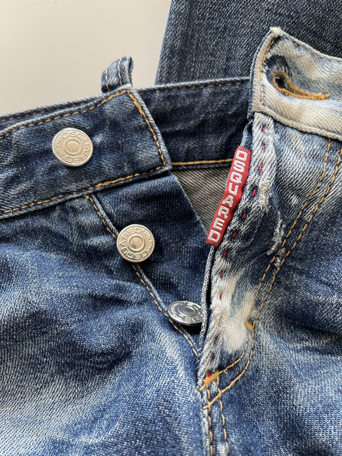 Dsquared2 Dsquared2 Distressed Rusty Denim Size US 29 - 20 Thumbnail