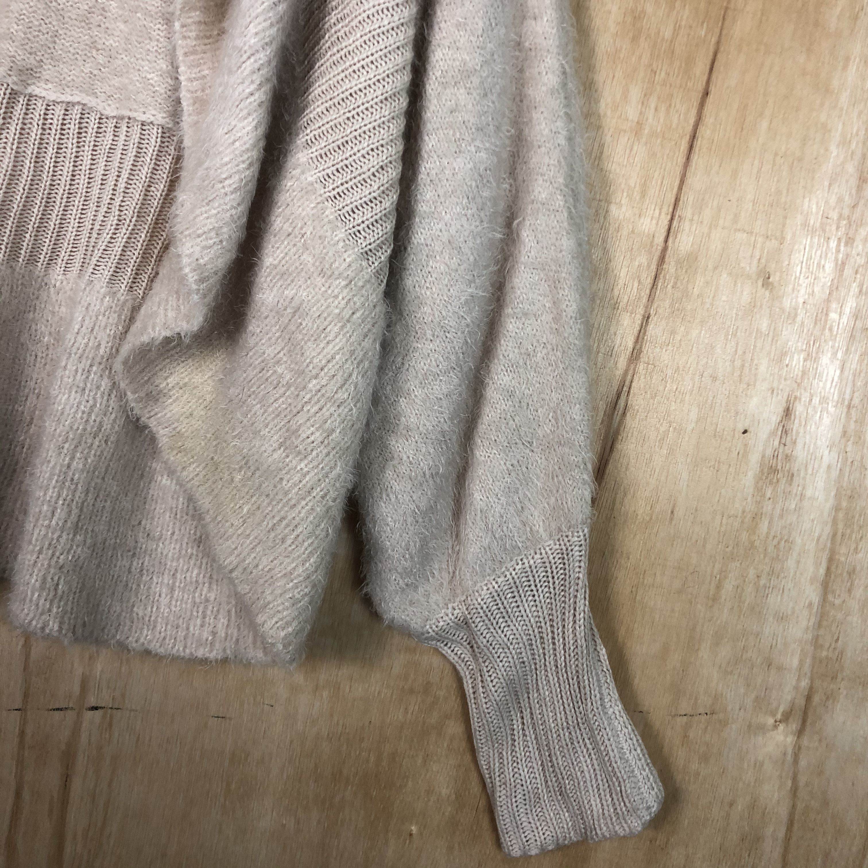 Homespun Knitwear DLL japan Peach cardigan Soft Fur Shag Shaggy Knitwear #c052 Size L / US 10 / IT 46 - 6 Thumbnail