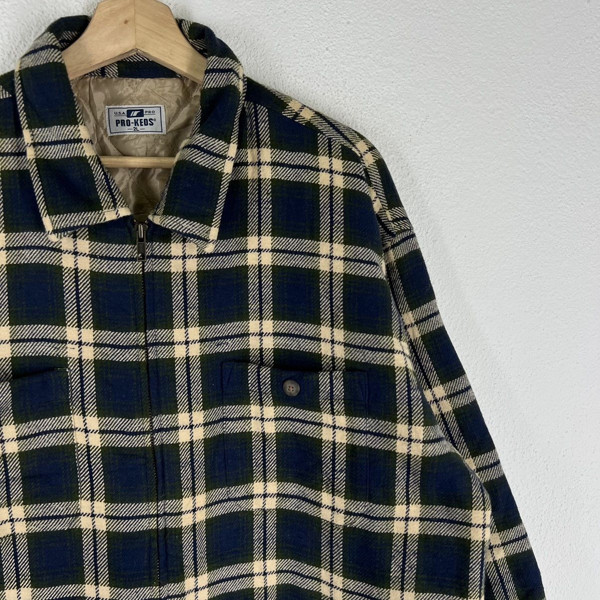 Flannel VINTAGE FLANNEL JACKET TARTAN DESIGN PRO KEDS ISSEYMIYAKE Size US L / EU 52-54 / 3 - 5 Thumbnail