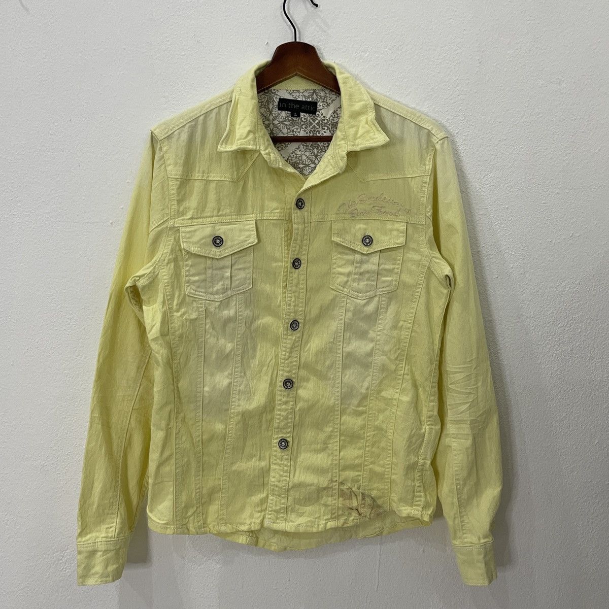 In The Attic × Japanese Brand Vintage In The Attic Buttom Ups shirt Size US S / EU 44-46 / 1 - 1 Thumbnail