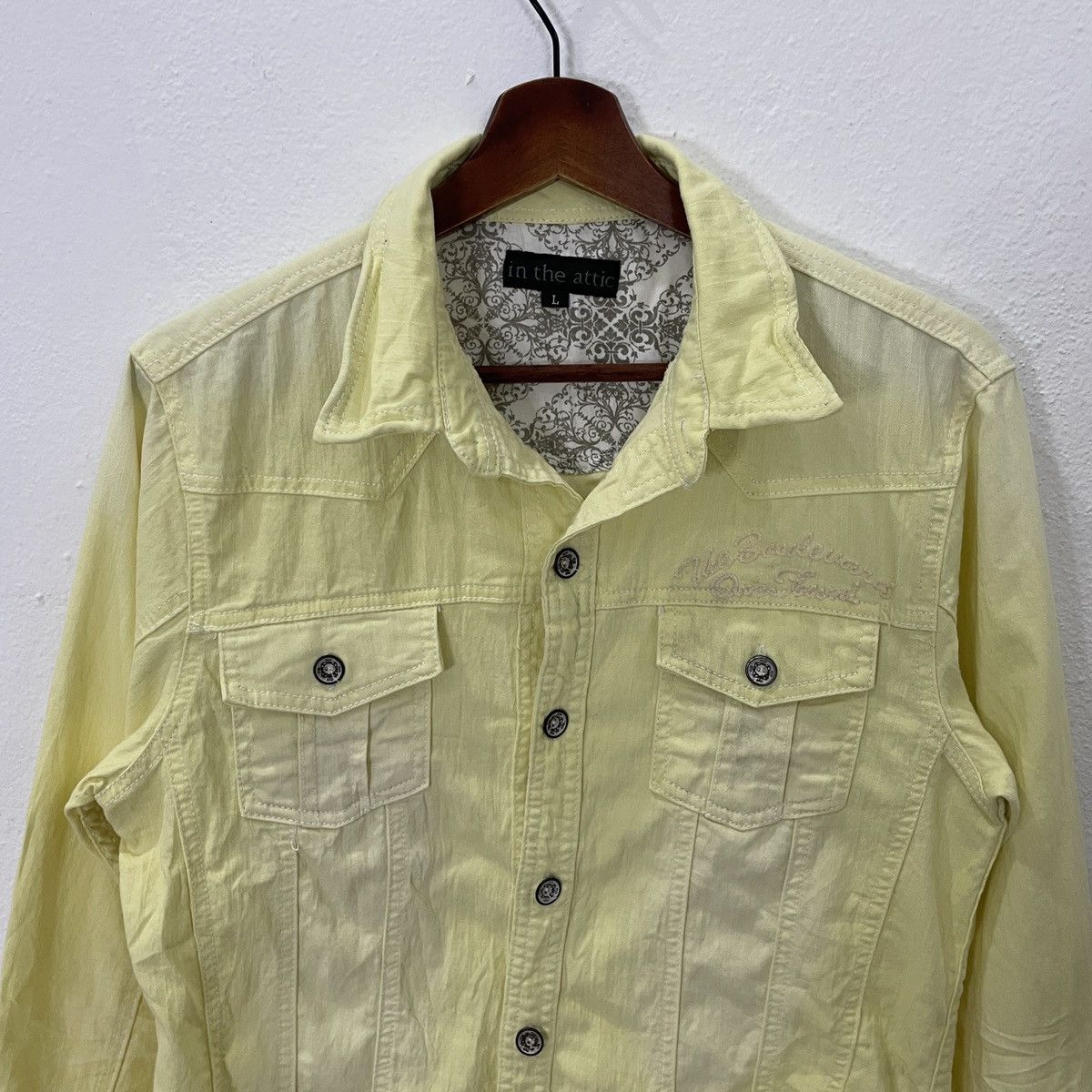 In The Attic × Japanese Brand Vintage In The Attic Buttom Ups shirt Size US S / EU 44-46 / 1 - 4 Thumbnail