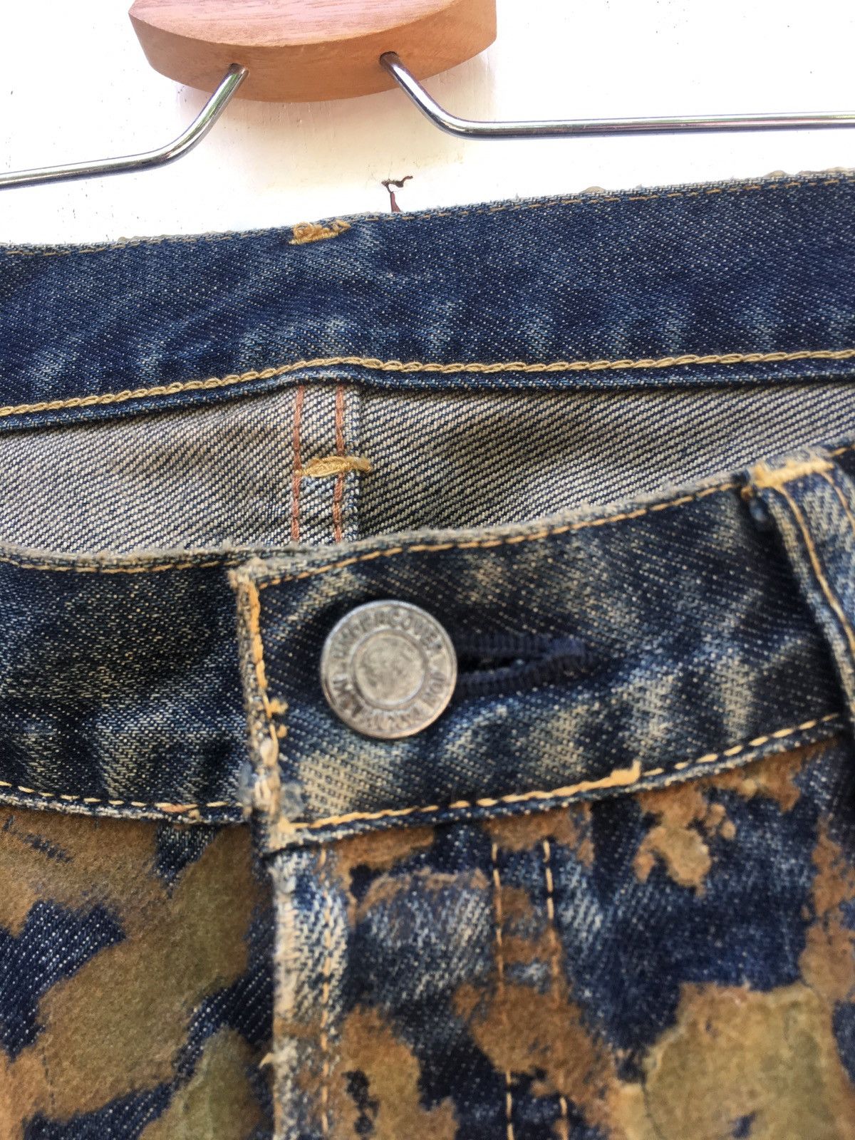 Jun Takahashi Rarest Undercover Distressed Denim /Jeans Size US 31 - 12 Thumbnail