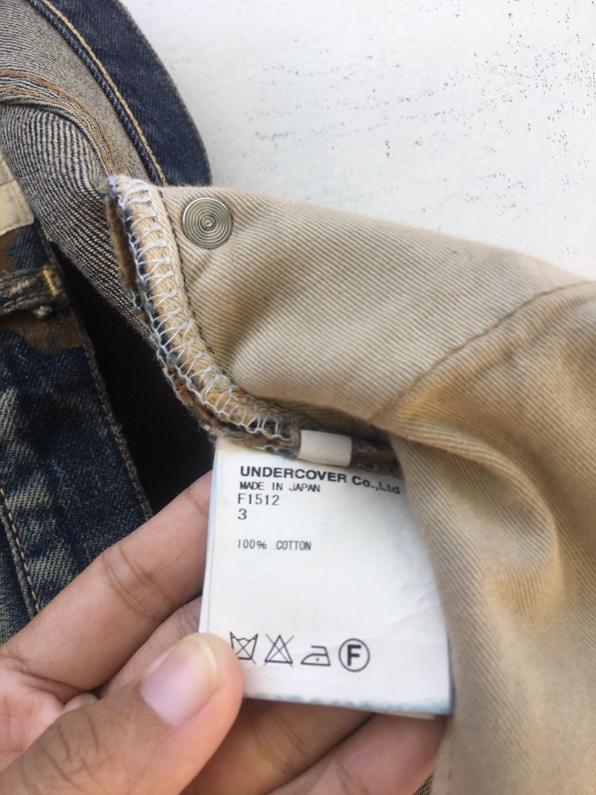 Jun Takahashi Rarest Undercover Distressed Denim /Jeans Size US 31 - 21 Thumbnail