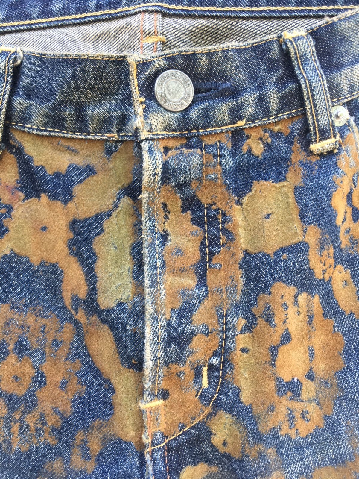 Jun Takahashi Rarest Undercover Distressed Denim /Jeans Size US 31 - 11 Thumbnail