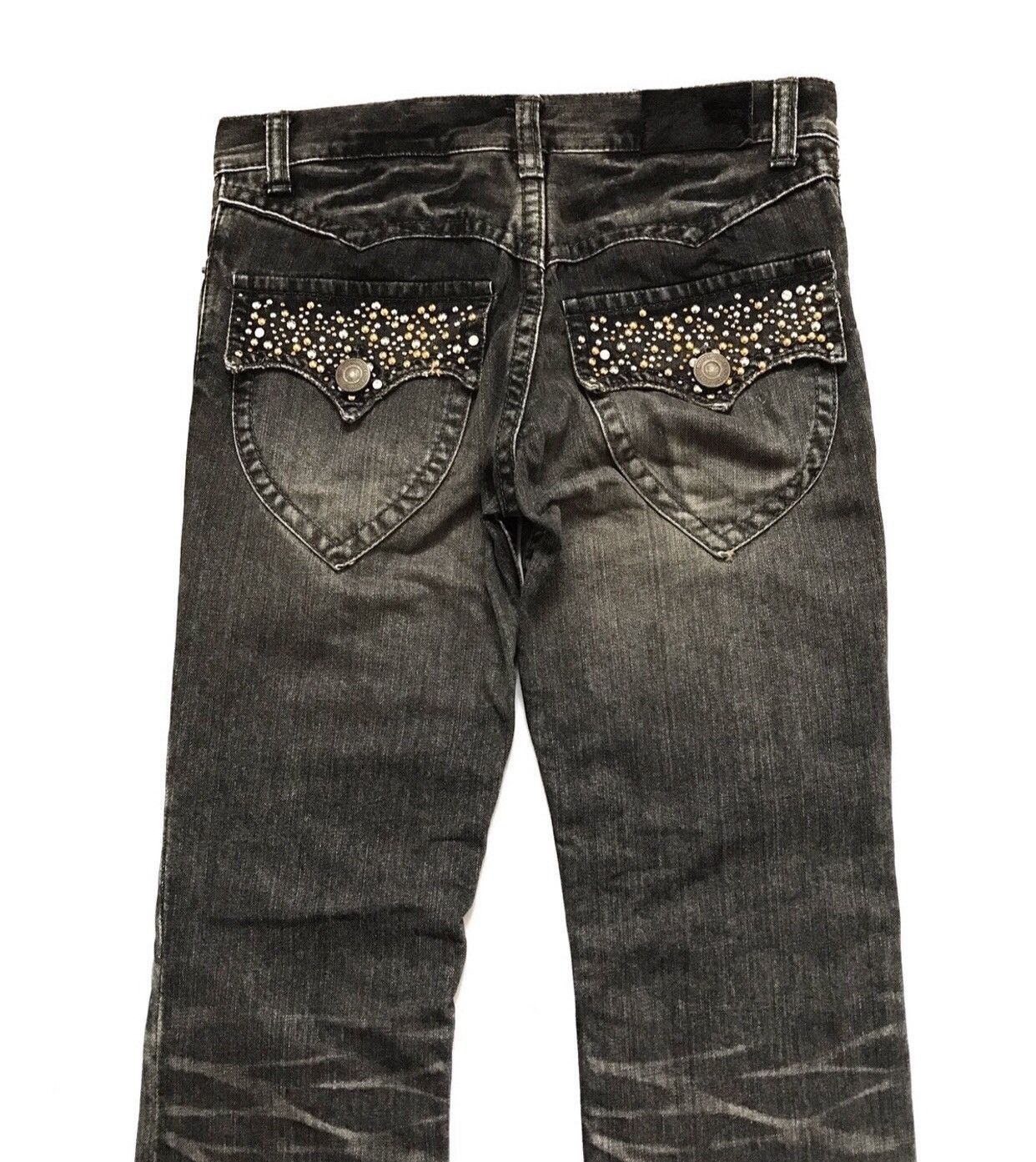 Japanese Brand IRISH PATCHWORK EMBROIDERY FLARE JEANS Size US 30 / EU 46 - 5 Thumbnail