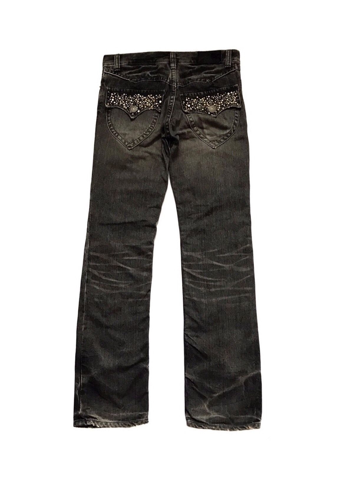 Japanese Brand IRISH PATCHWORK EMBROIDERY FLARE JEANS Size US 30 / EU 46 - 4 Thumbnail
