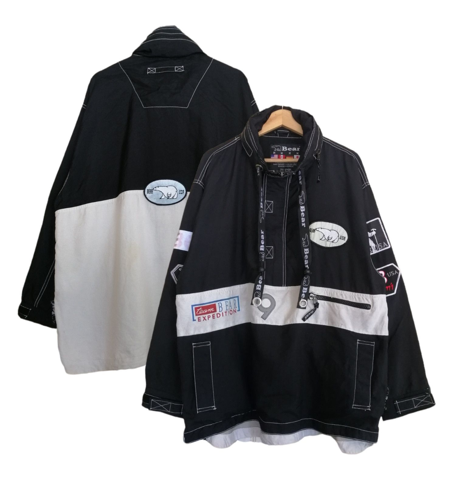 Japanese Brand Vintage BEAR USA Pullover Windbreaker Jacket Size US M / EU 48-50 / 2 - 1 Thumbnail