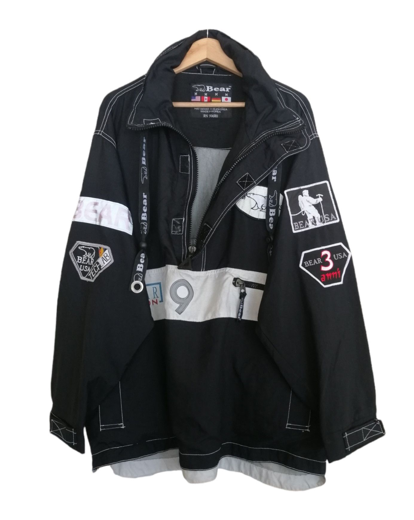 Japanese Brand Vintage BEAR USA Pullover Windbreaker Jacket Size US M / EU 48-50 / 2 - 10 Thumbnail