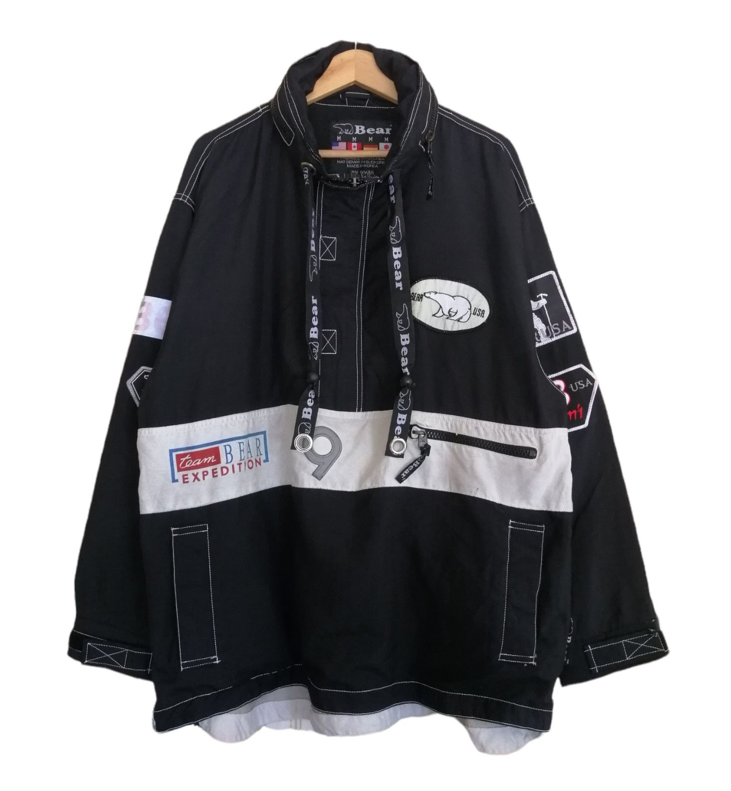 Japanese Brand Vintage BEAR USA Pullover Windbreaker Jacket Size US M / EU 48-50 / 2 - 2 Thumbnail