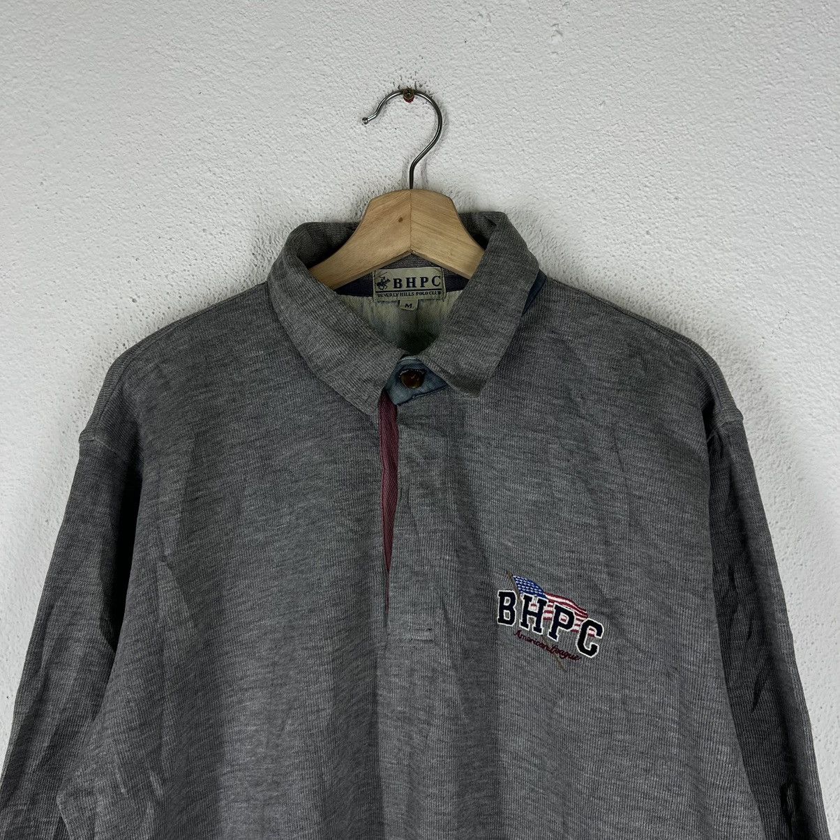 Japanese Brand VINTAGE SWEATSHIRT COLLAR BHPC BIG LOGO Size US M / EU 48-50 / 2 - 2 Thumbnail