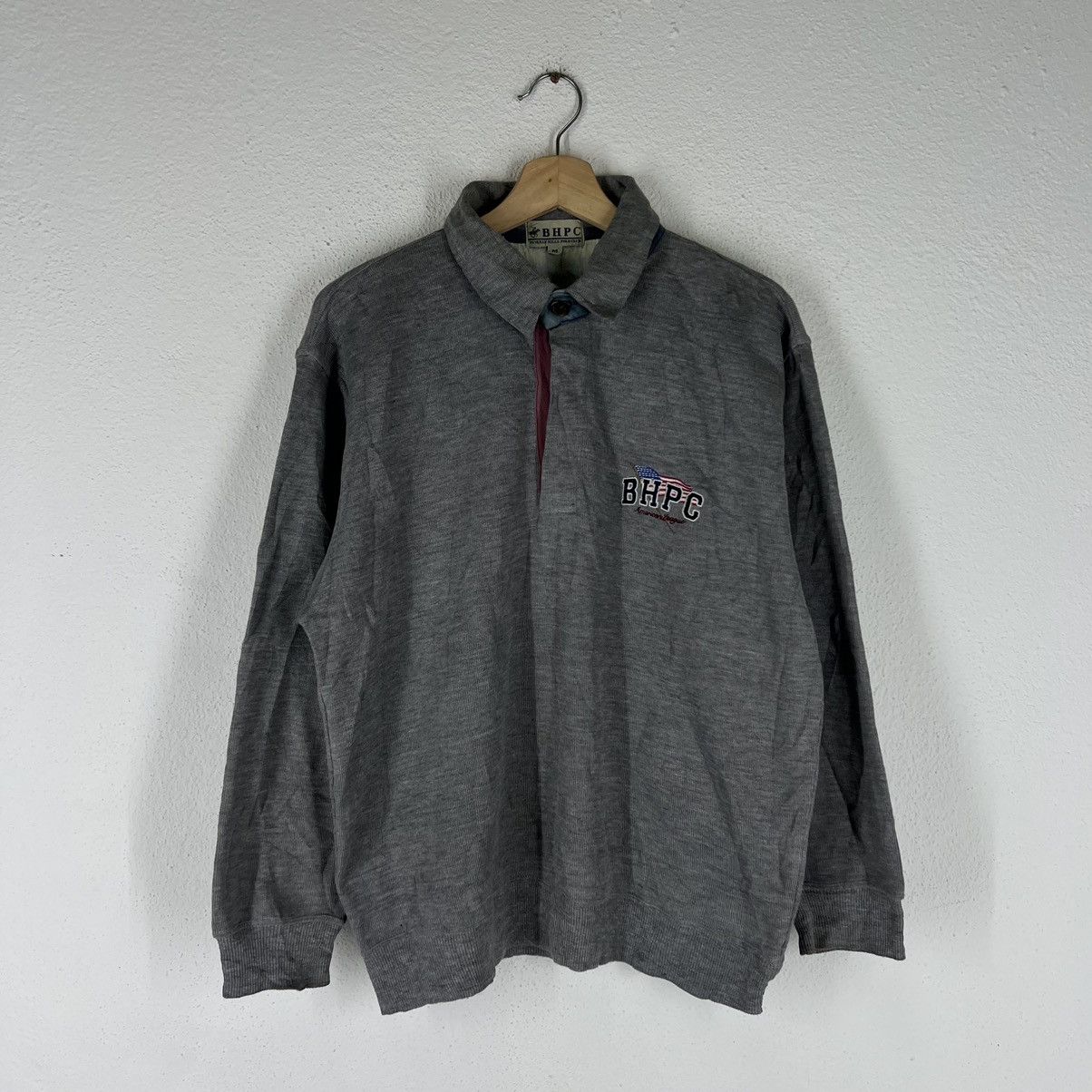 Japanese Brand VINTAGE SWEATSHIRT COLLAR BHPC BIG LOGO Size US M / EU 48-50 / 2 - 1 Thumbnail